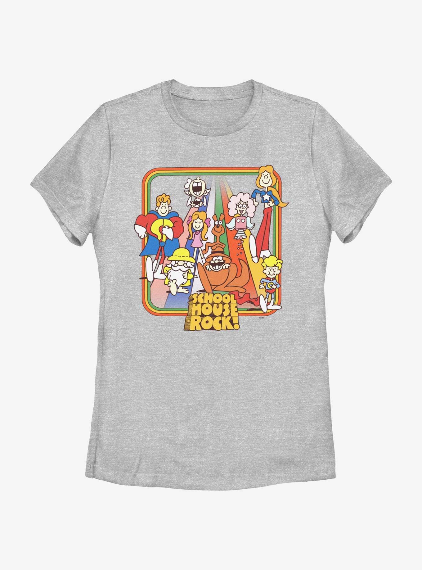 Schoolhouse Rock Groovy School House Womens T-Shirt, ATH HTR, hi-res