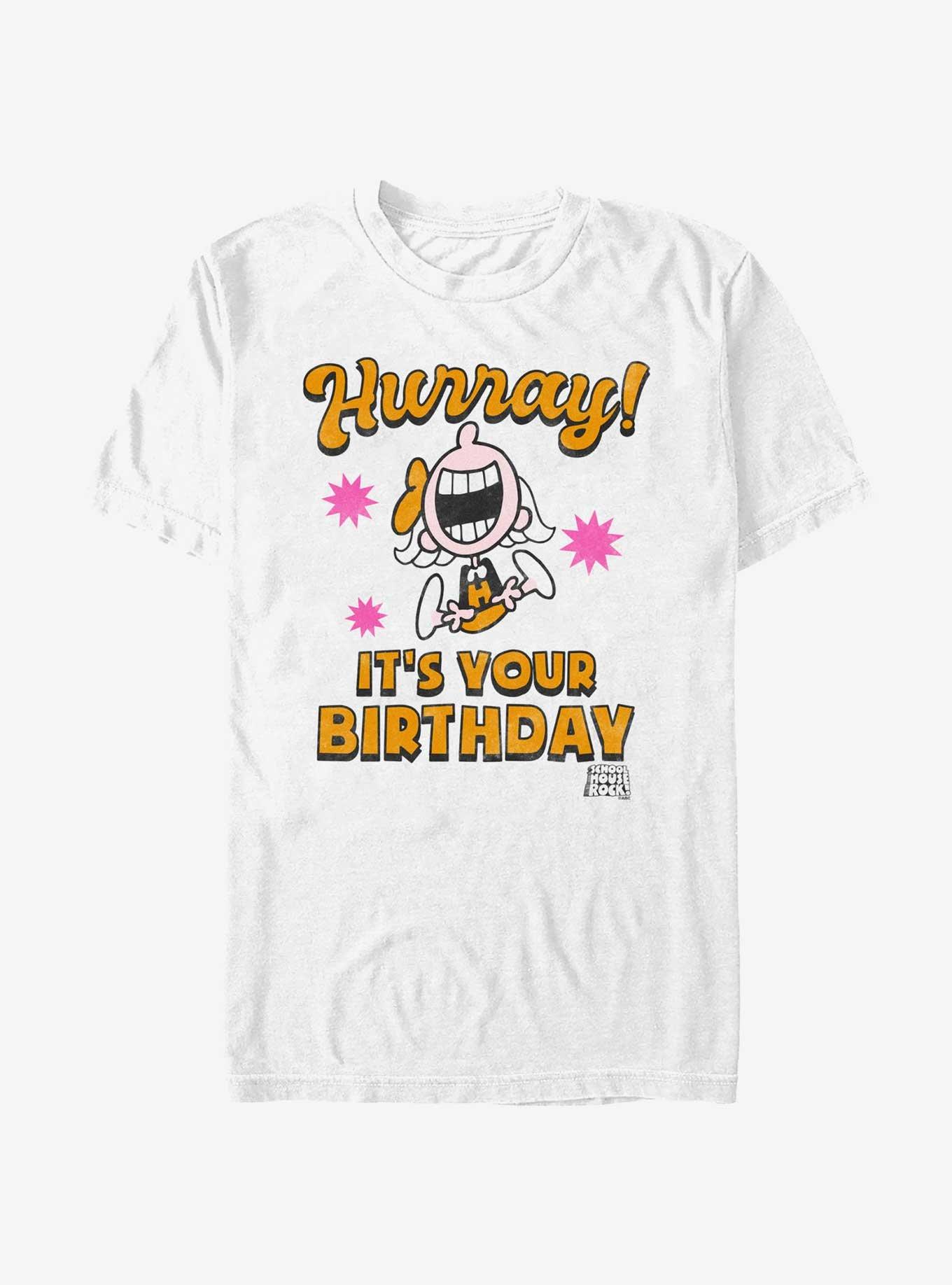 Schoolhouse Rock Hurray It's Your Birthday T-Shirt, , hi-res