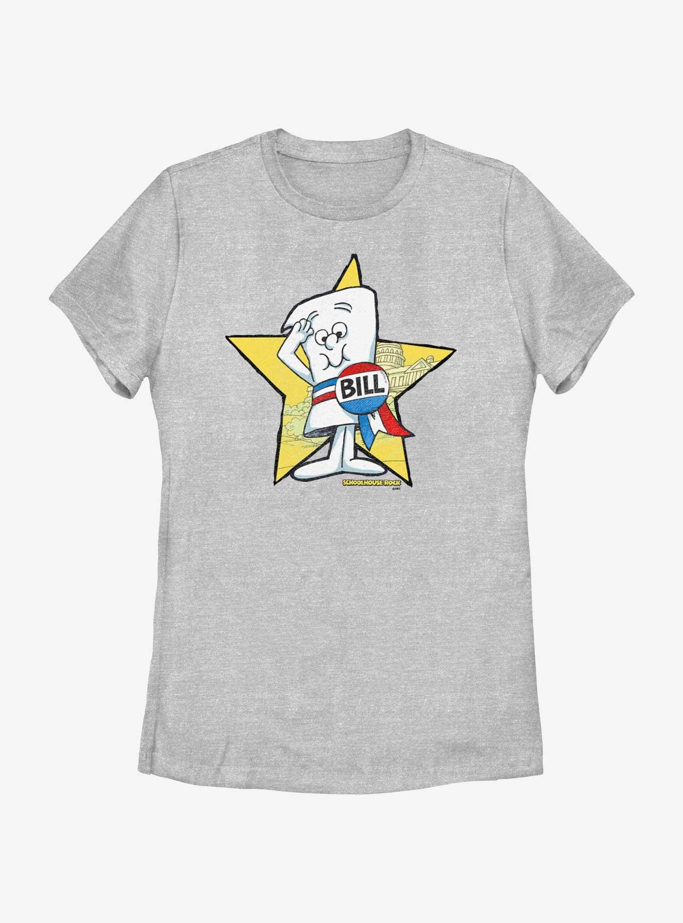 Schoolhouse Rock Capitol Bill Womens T-Shirt, ATH HTR, hi-res