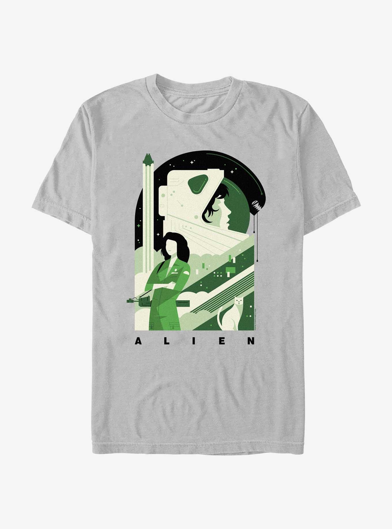 Alien Green Poster T-Shirt, , hi-res