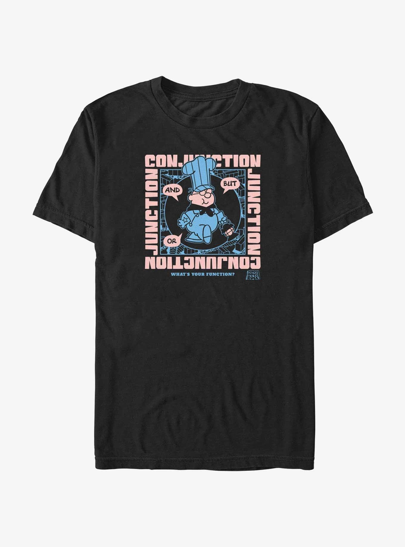 Schoolhouse Rock Conjunction Junction T-Shirt, BLACK, hi-res