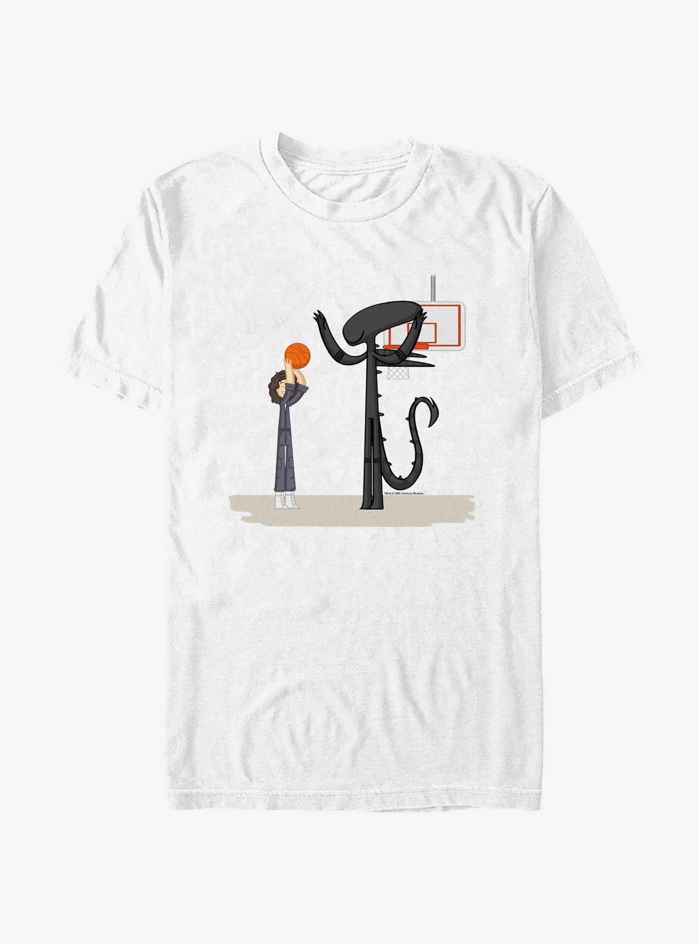 Alien Playing Basketball T-Shirt, , hi-res