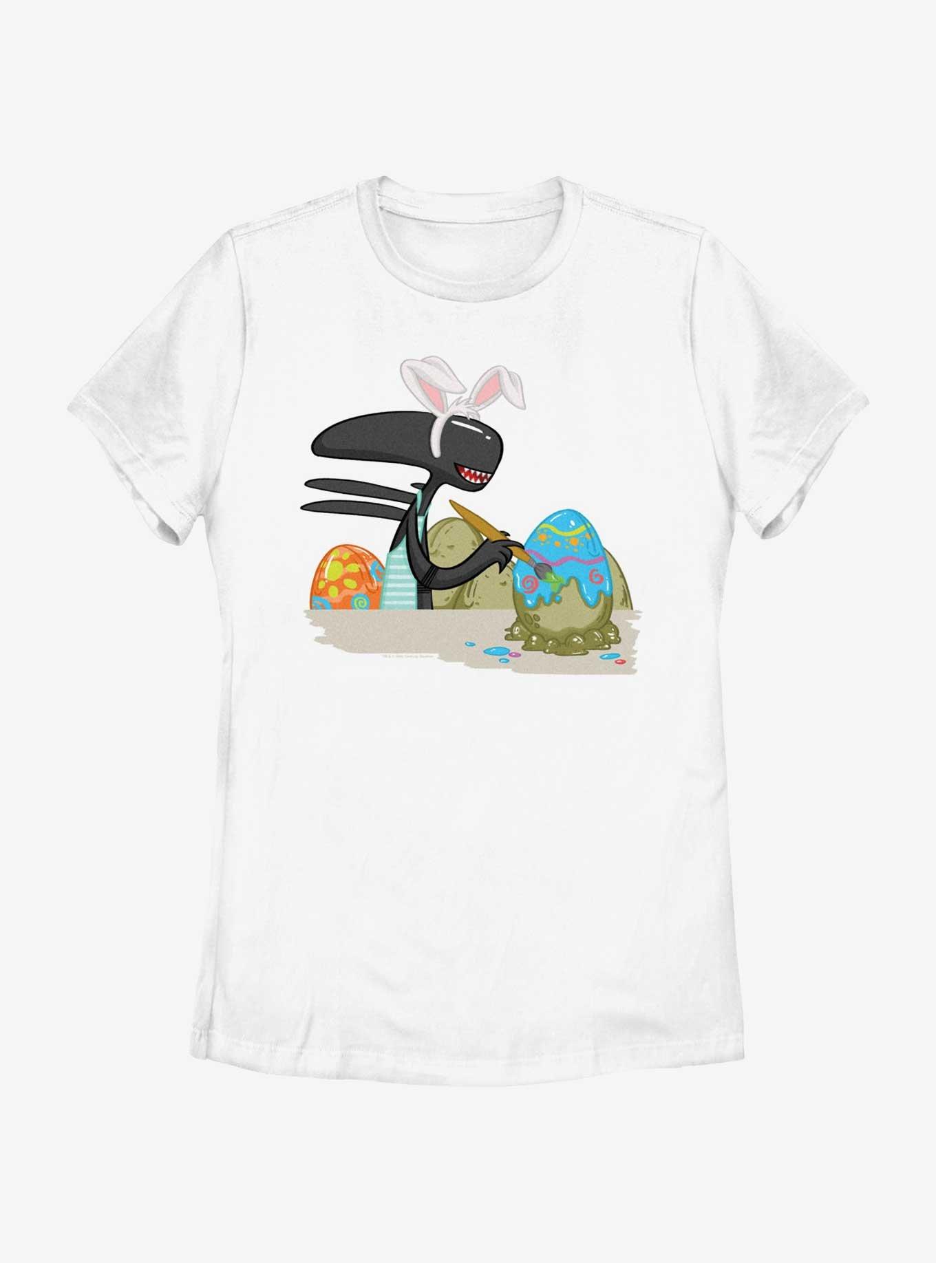 Alien Painting Easter Eggs Womens T-Shirt, , hi-res