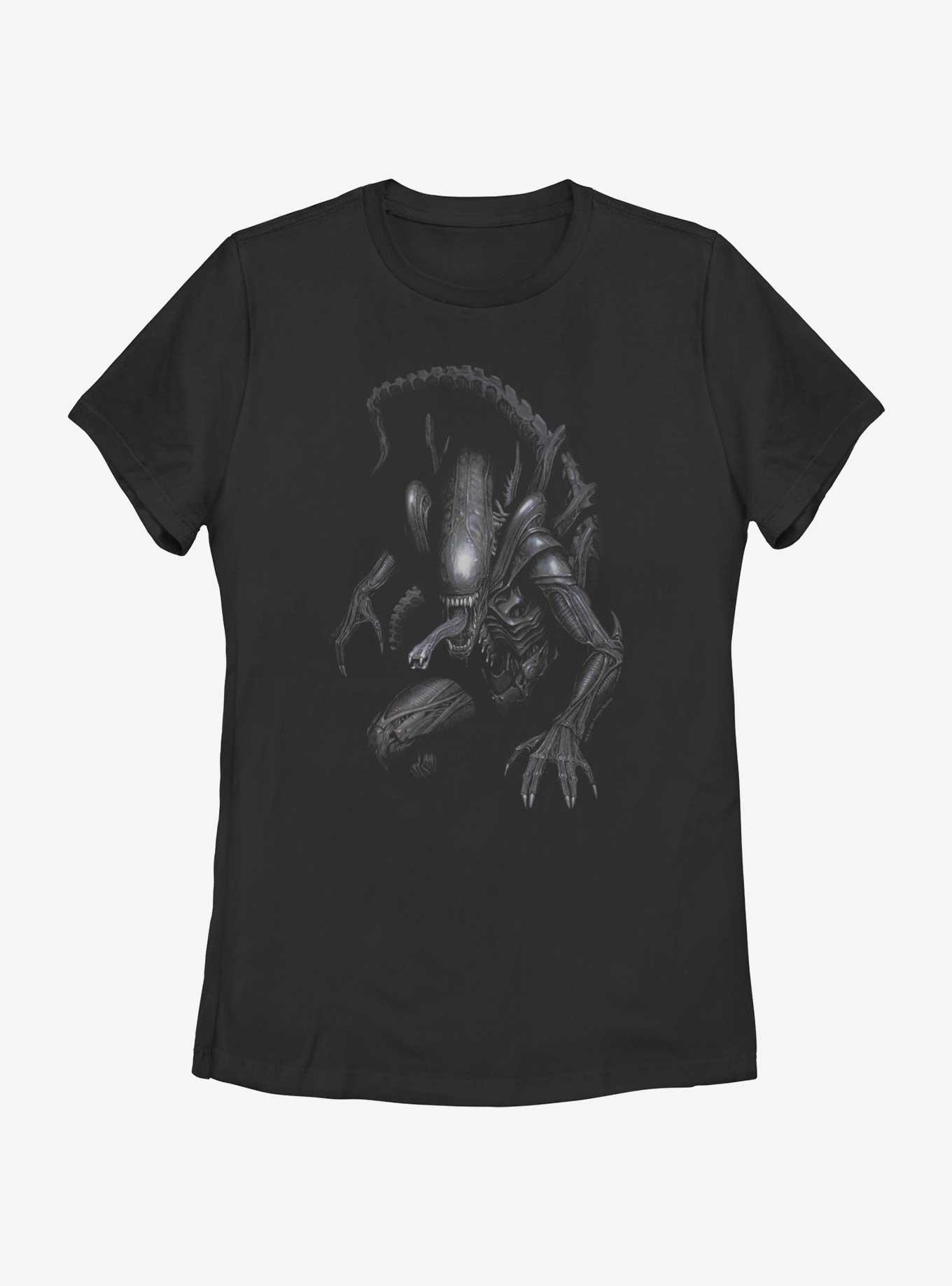 Alien Xenomorph In Shadows Womens T-Shirt, , hi-res