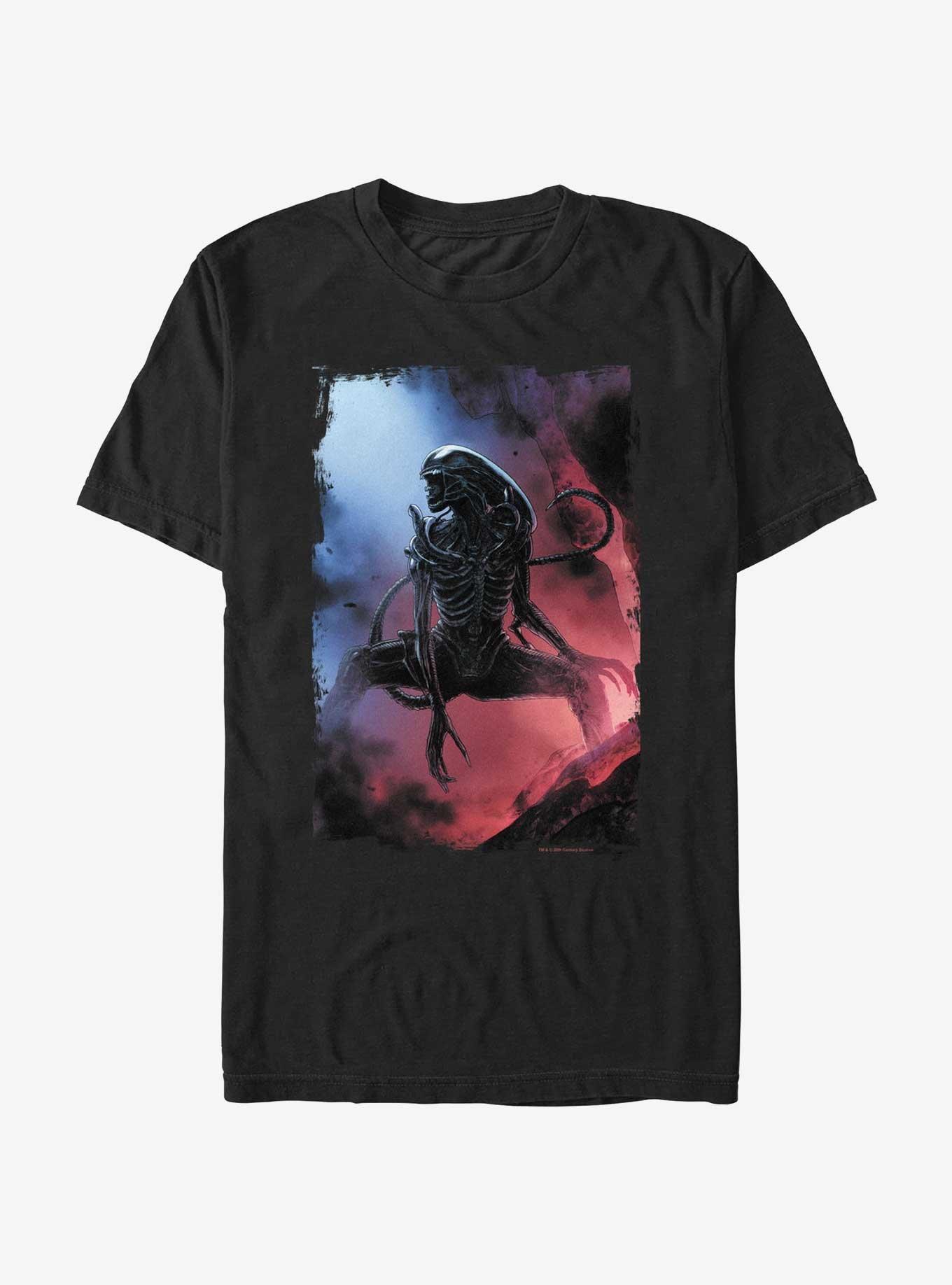 Alien Xenomorph Roar T-Shirt, BLACK, hi-res