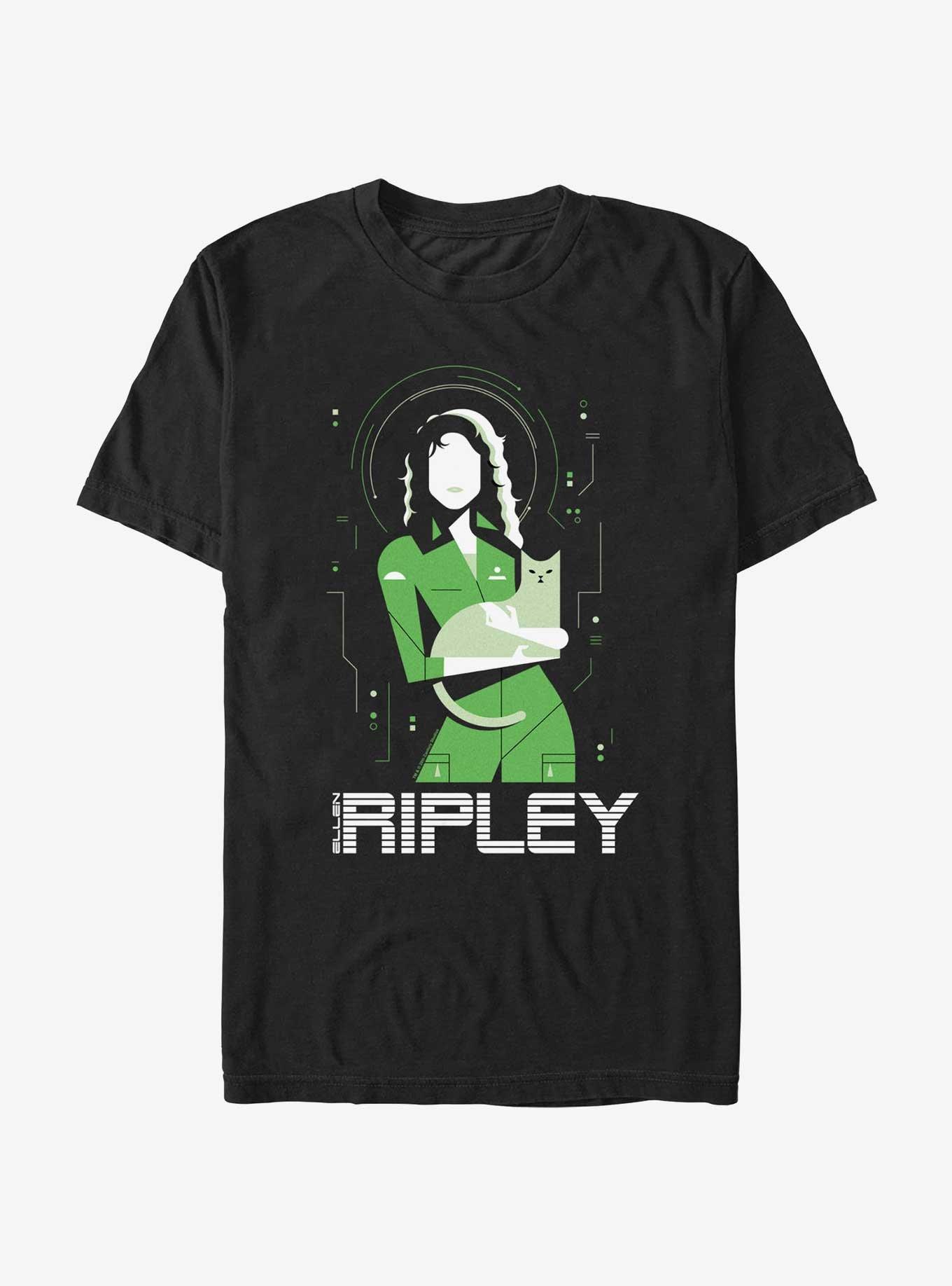 Alien Ripley Hugging Cat T-Shirt, , hi-res