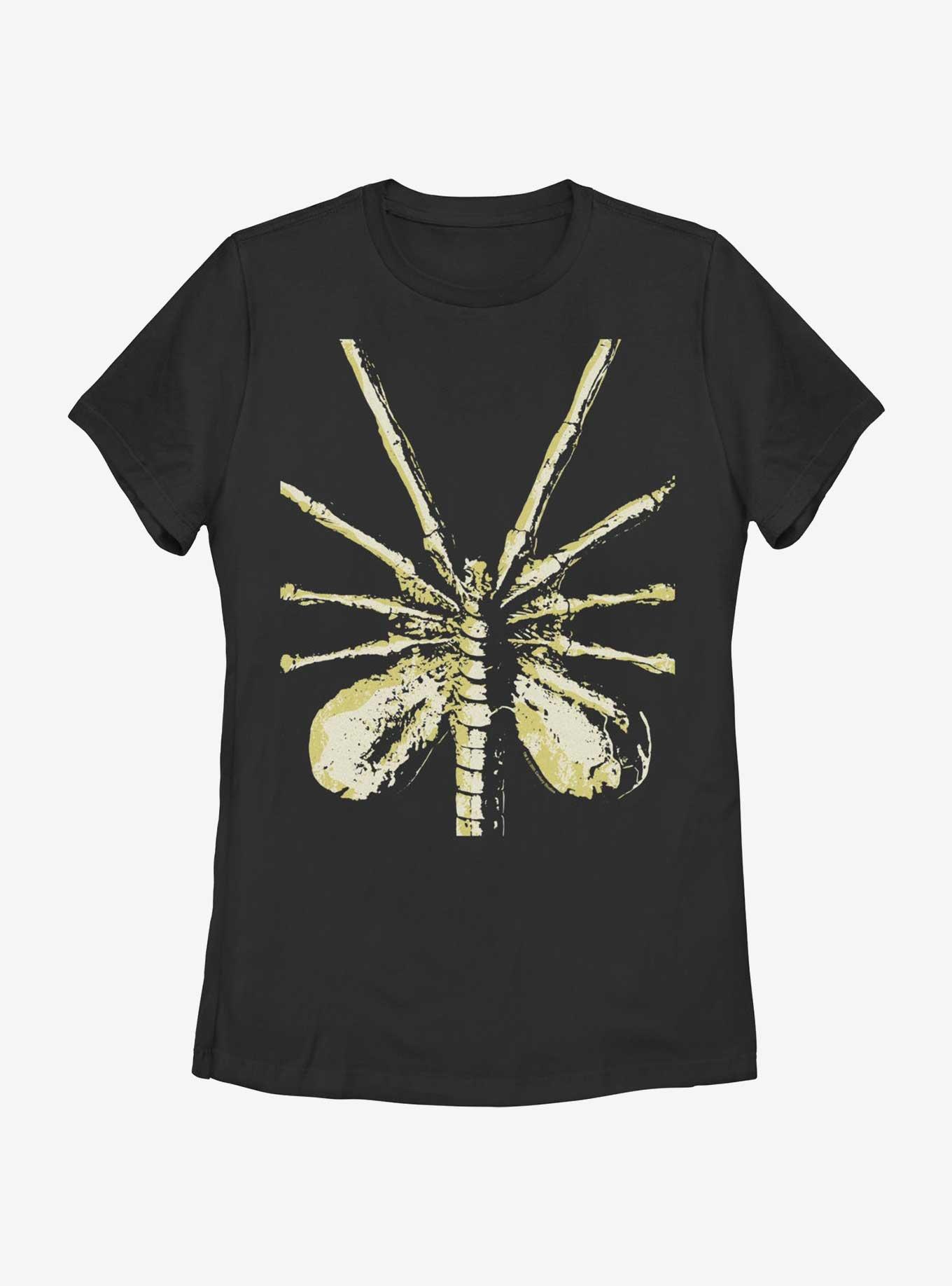 Alien Face Hugger Womens T-Shirt, BLACK, hi-res