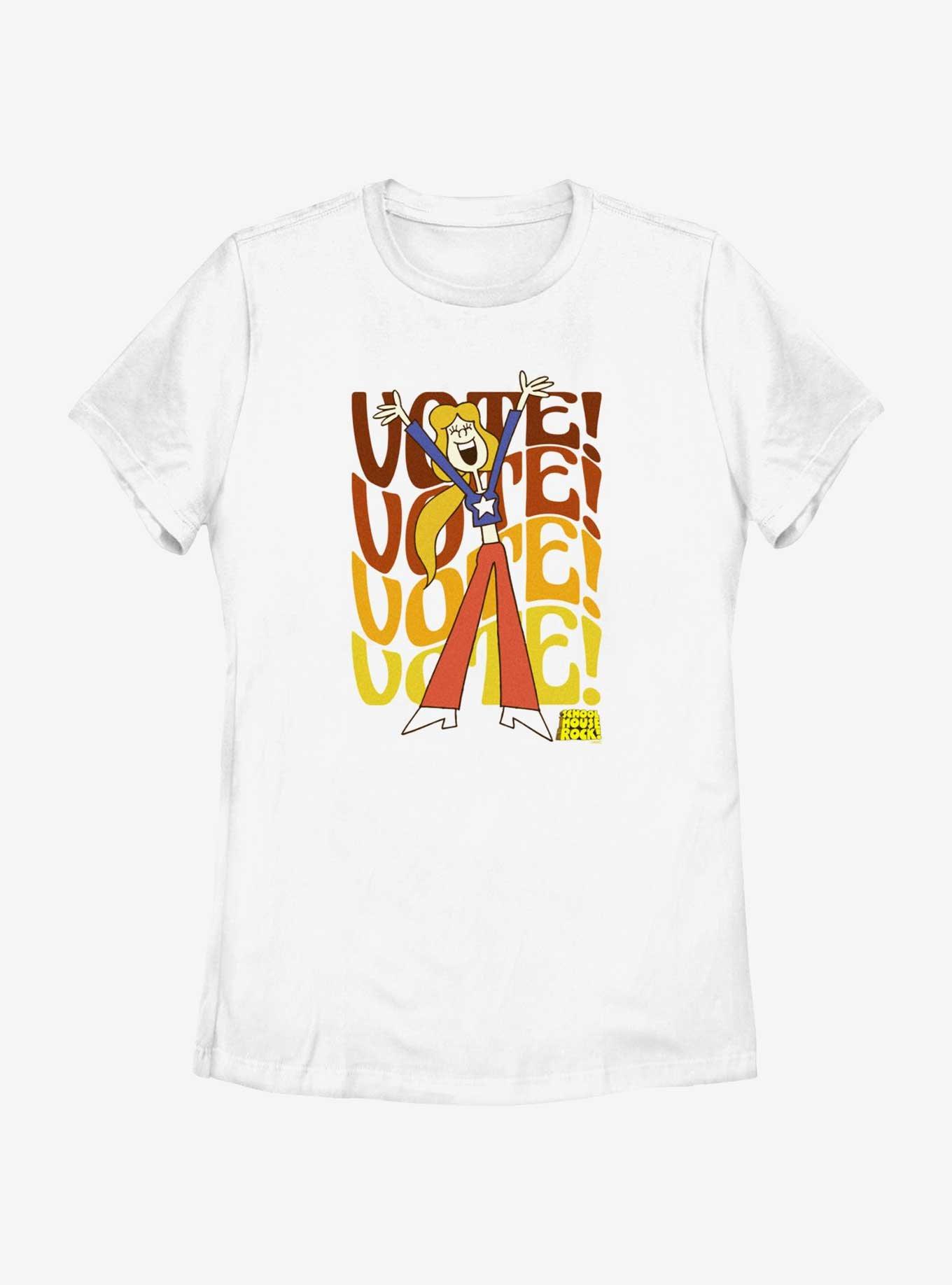 Schoolhouse Rock Vote Vote Vote Womens T-Shirt, WHITE, hi-res