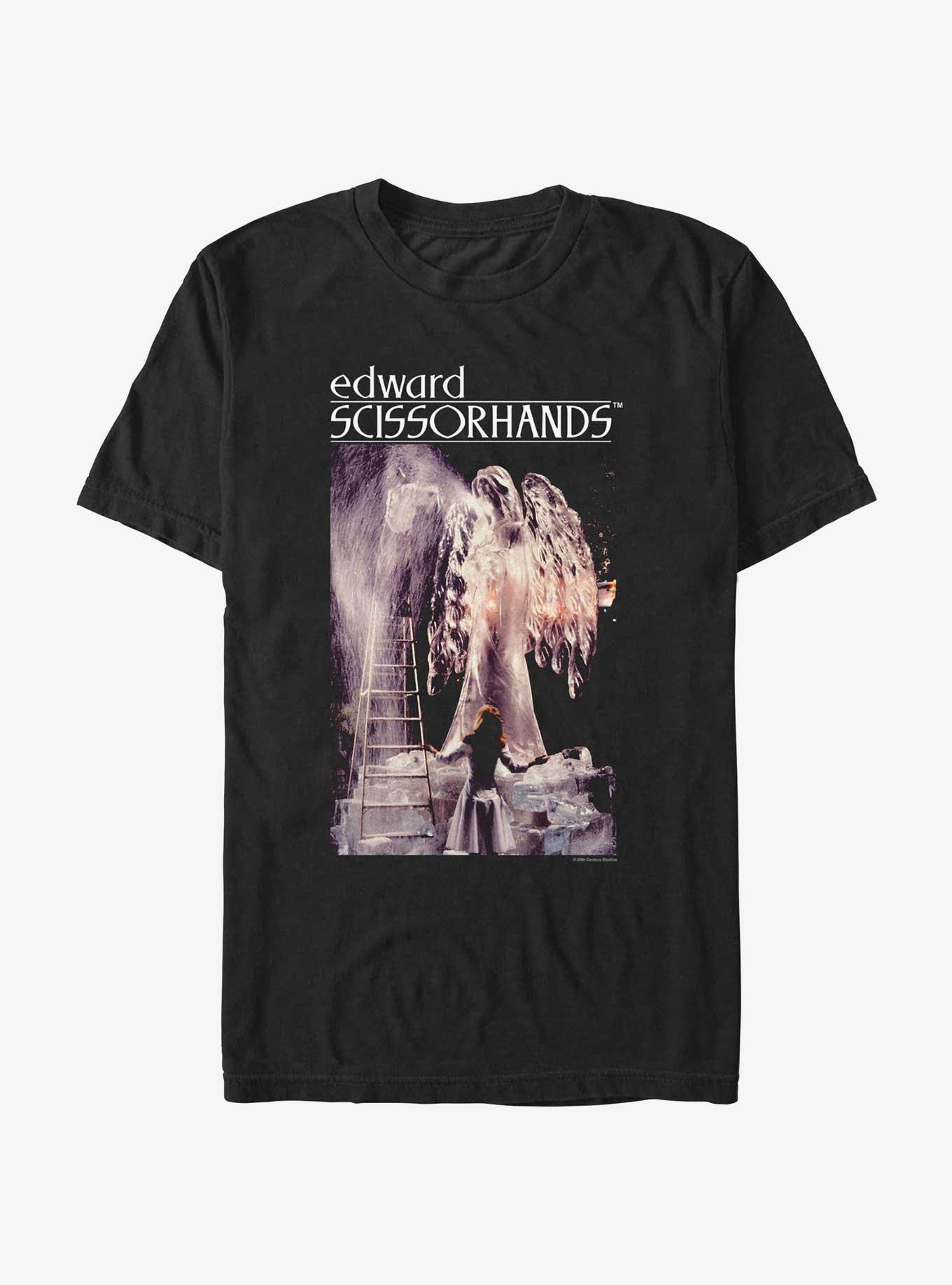 Edward Scissorhands Movie Scene Poster T-Shirt, BLACK, hi-res