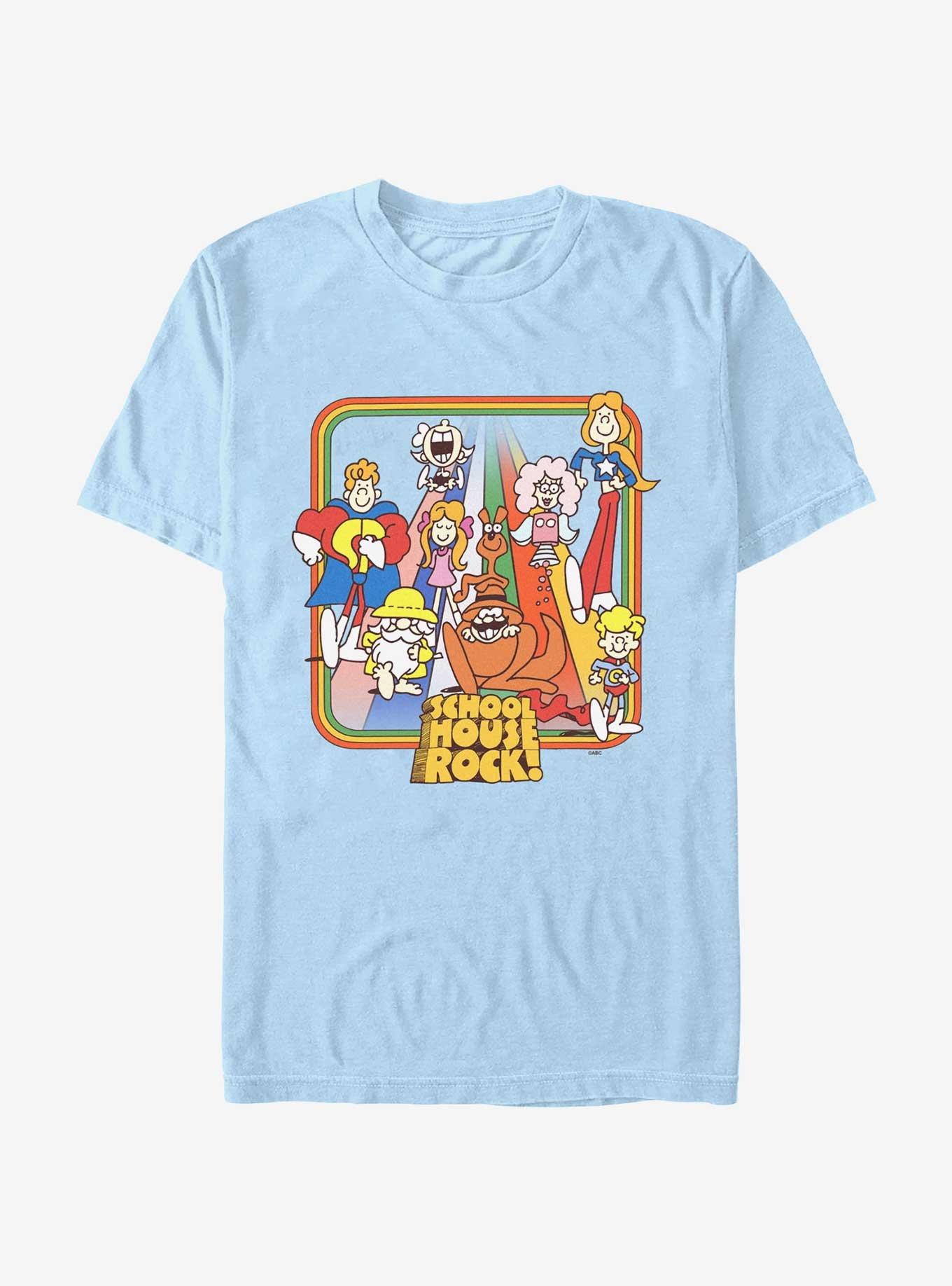 Schoolhouse Rock Groovy School House T-Shirt, LT BLUE, hi-res