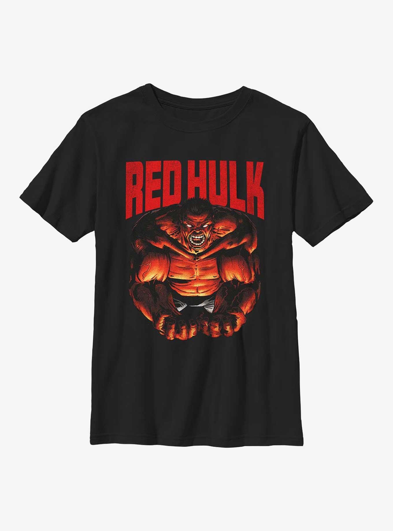 Marvel Red Hulk Mad Youth T-Shirt, , hi-res