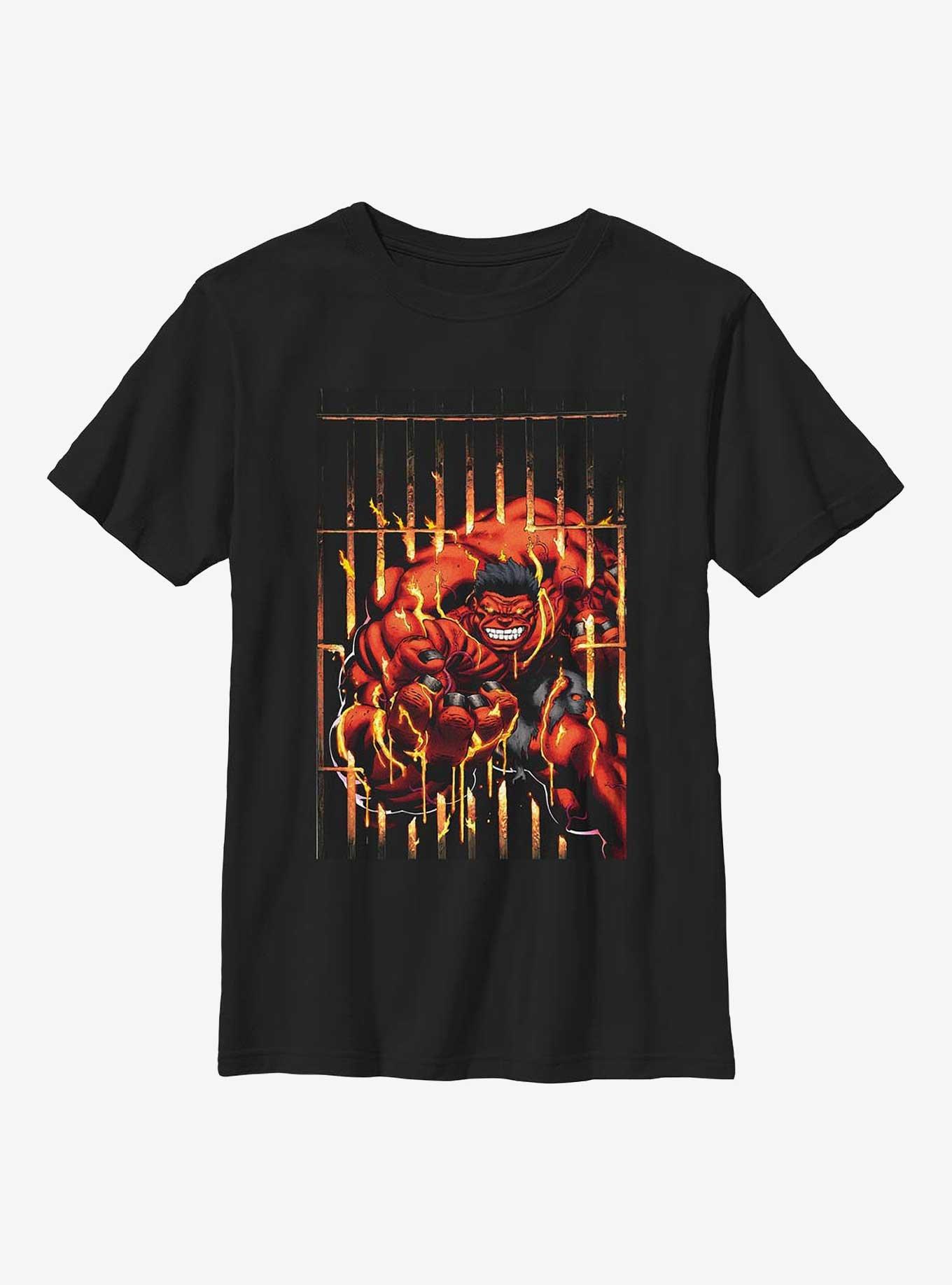 Marvel Red Hulk Cage Youth T-Shirt, , hi-res