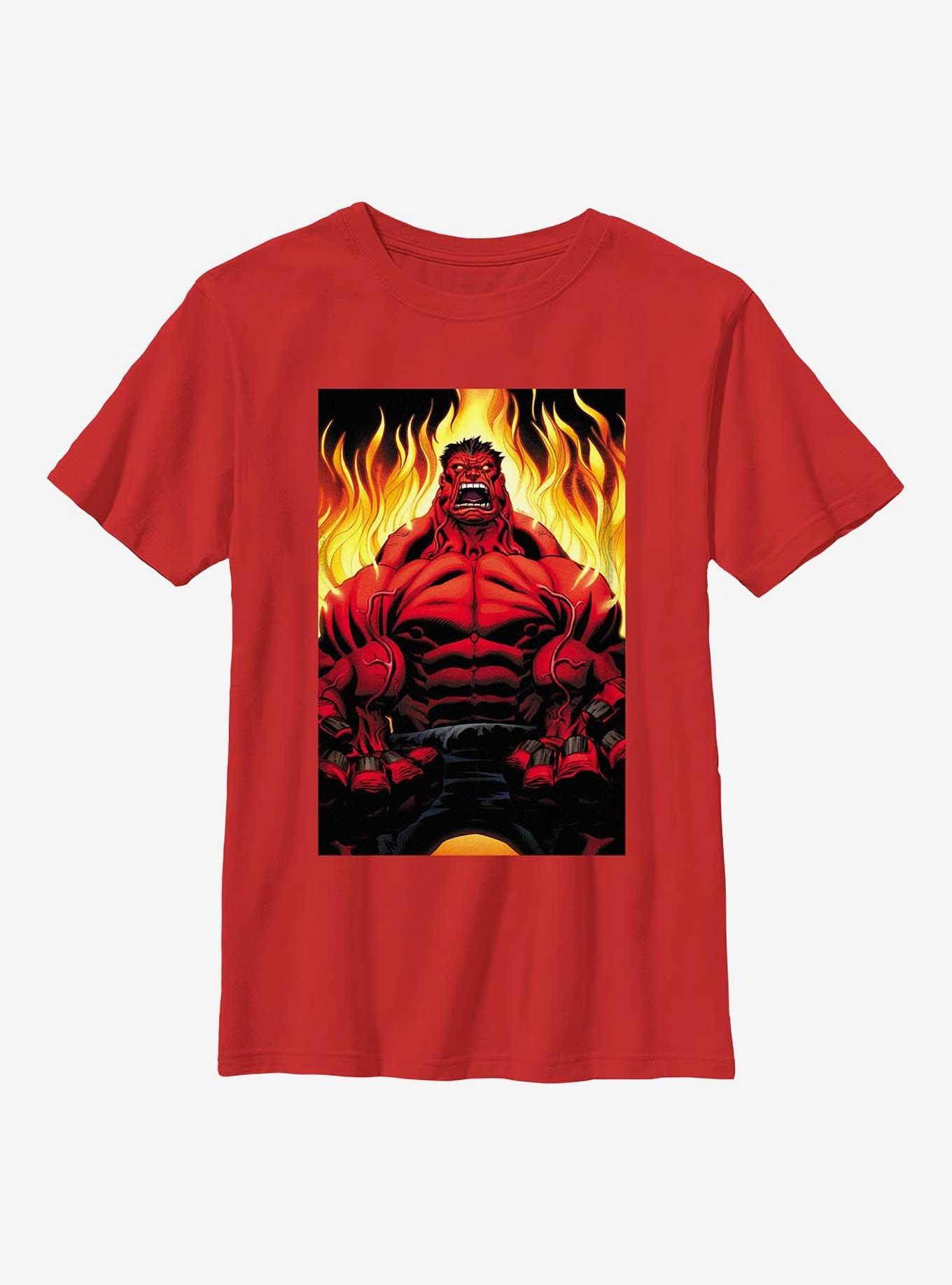 Marvel Red Hulk Fire Youth T-Shirt, , hi-res