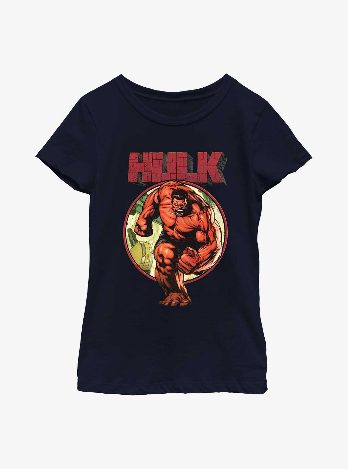 Marvel Red Hulk Raging Youth Girls T-Shirt, , hi-res