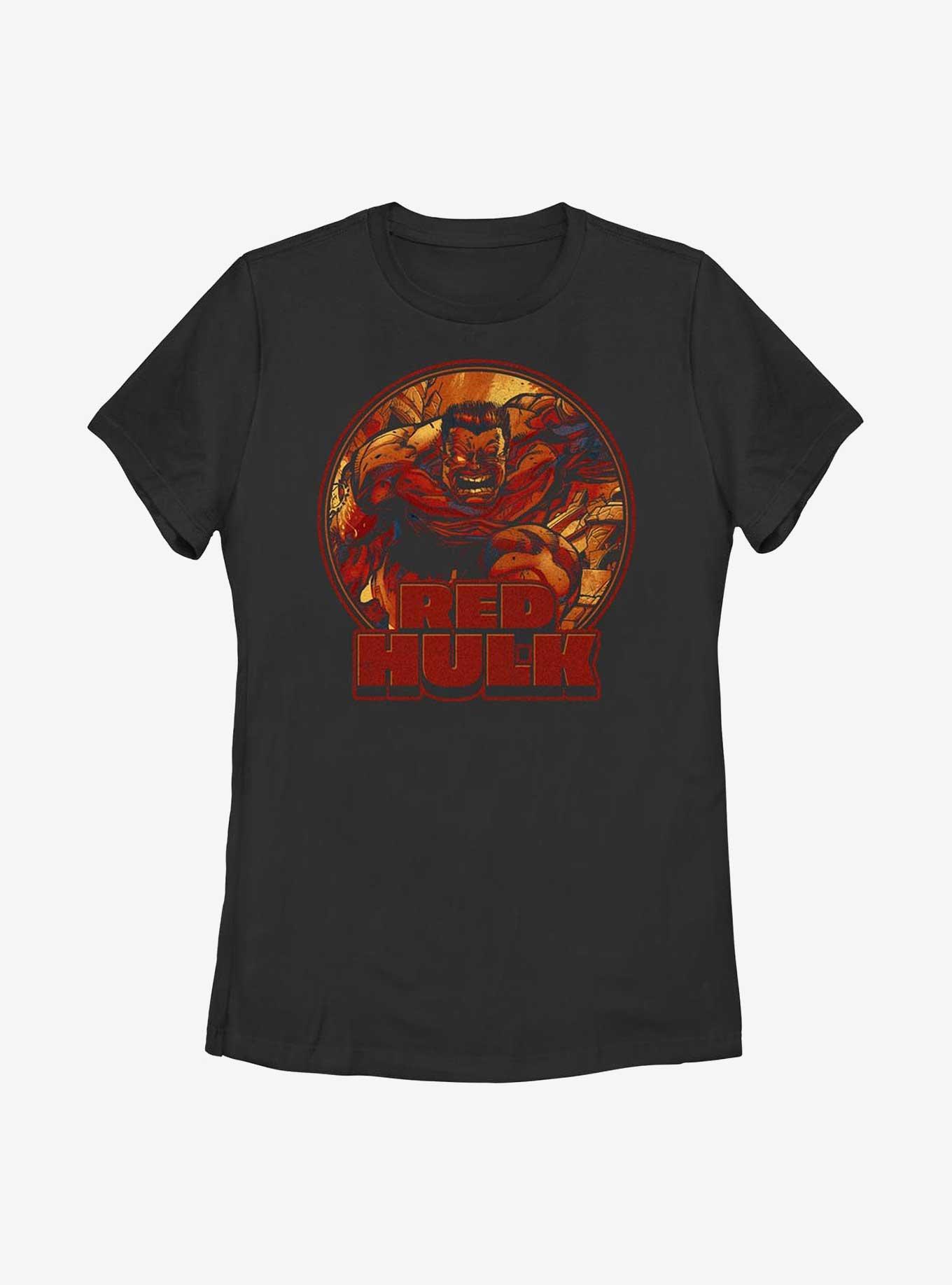 Marvel Red Hulk Big Mad Womens T-Shirt, BLACK, hi-res