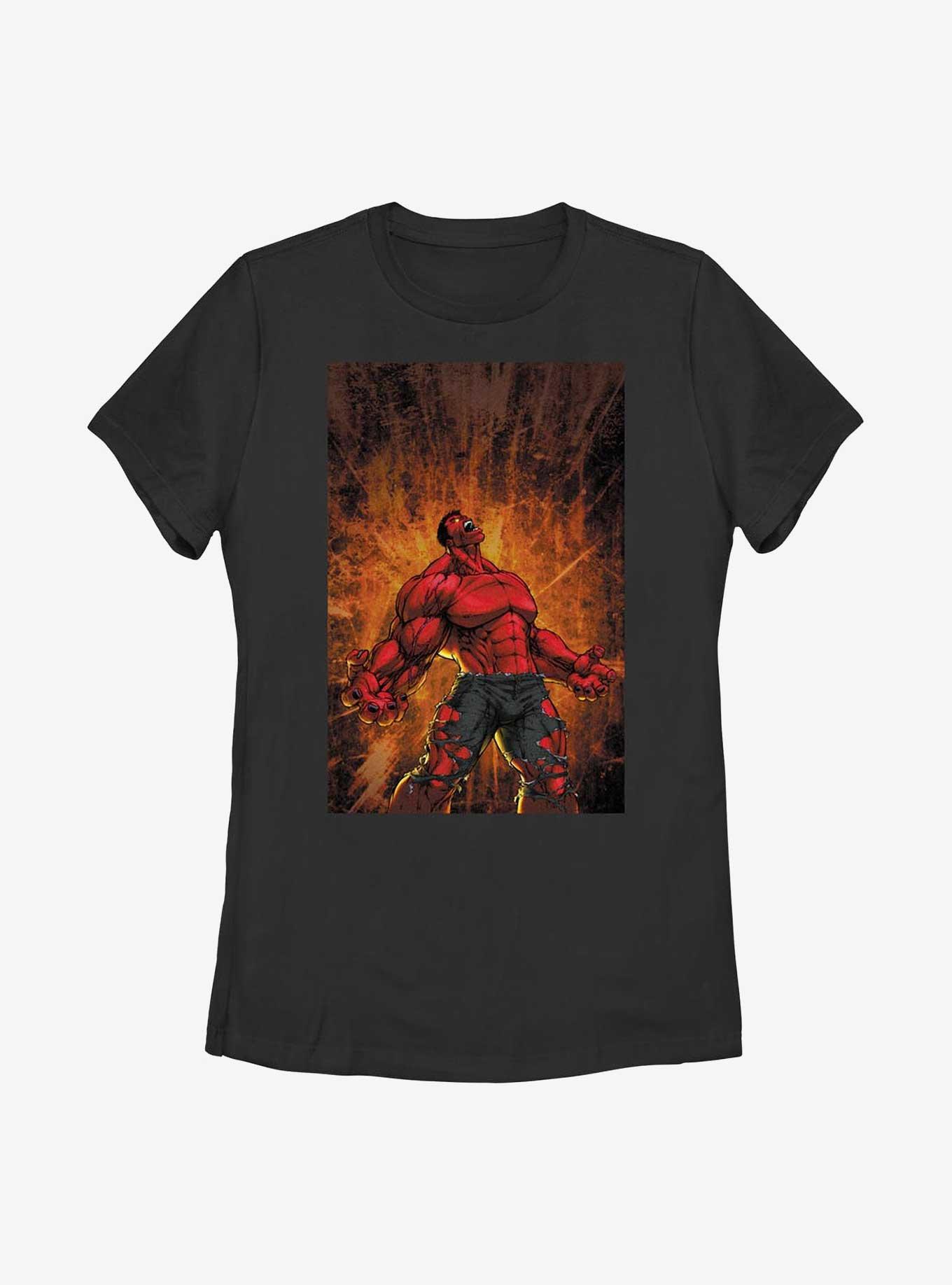 Marvel Red Hulk Fury Womens T-Shirt, , hi-res