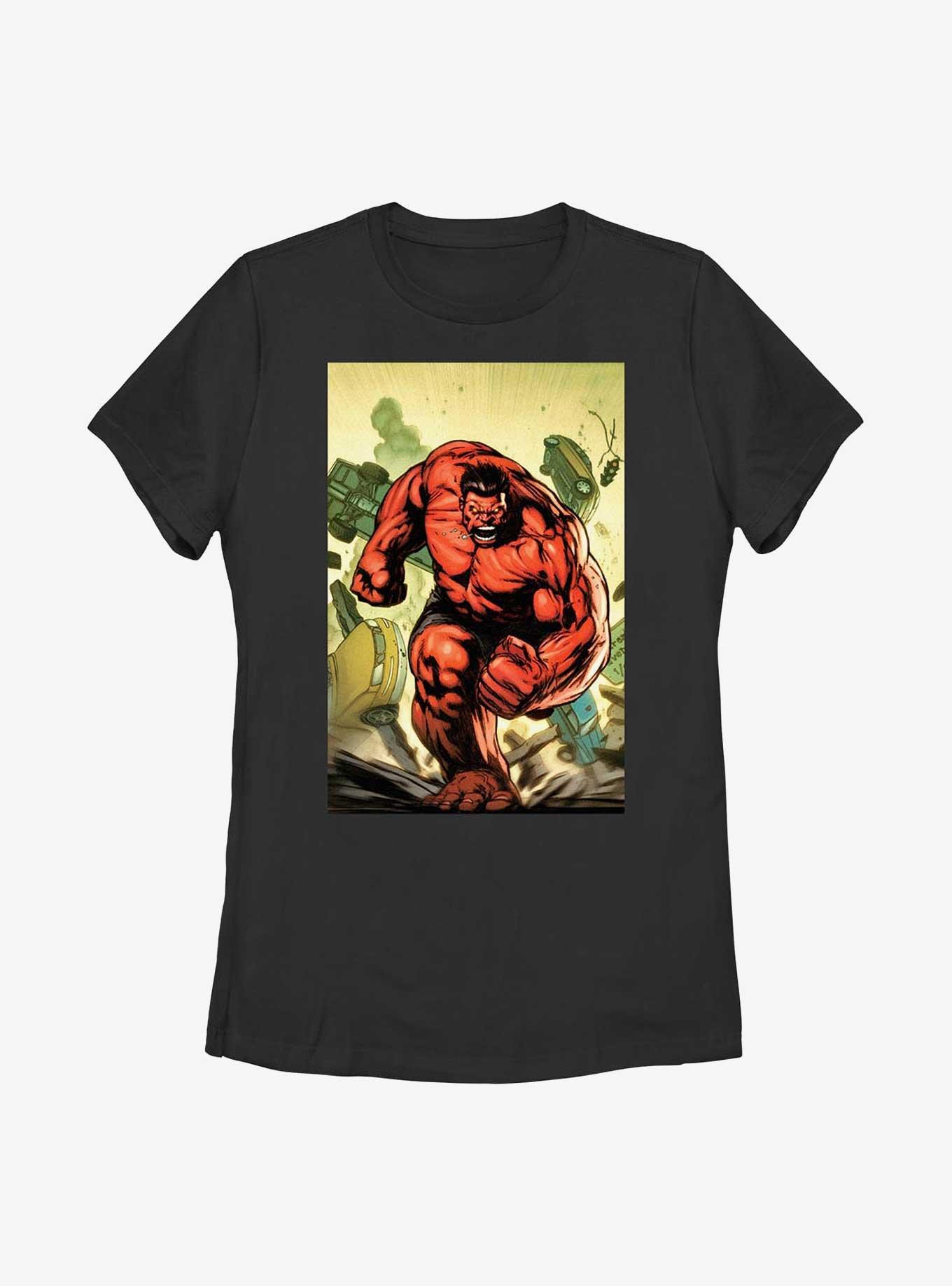 Marvel Red Hulk Crash Womens T-Shirt, , hi-res