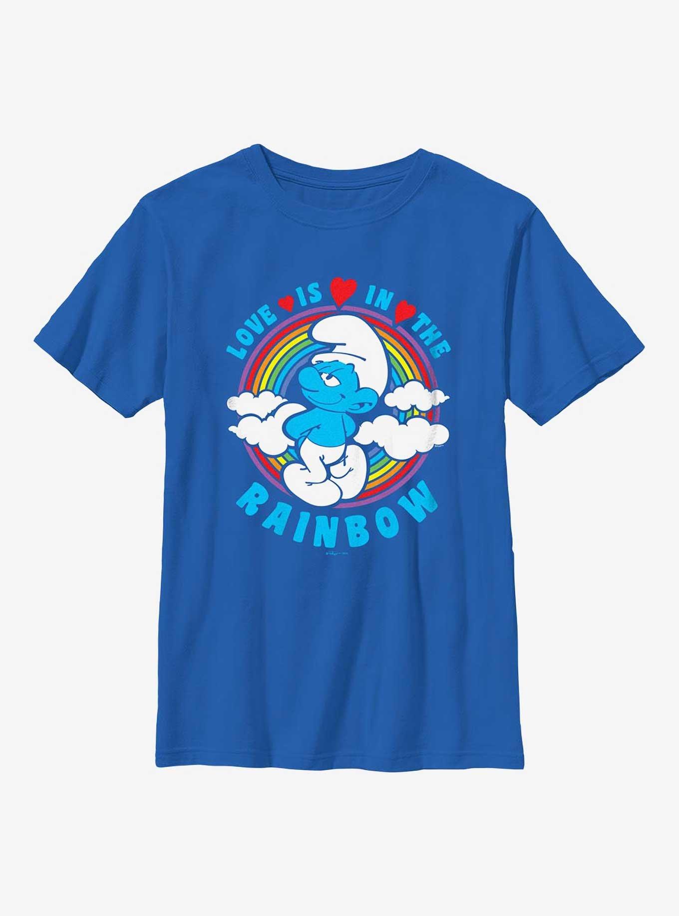 The Smurfs Love Is In The Rainbow Youth T-Shirt, , hi-res