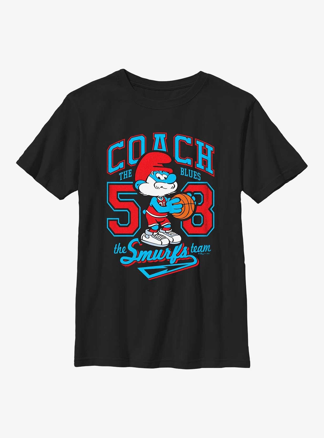 The Smurfs Papa Smurf Coach Youth T-Shirt, , hi-res