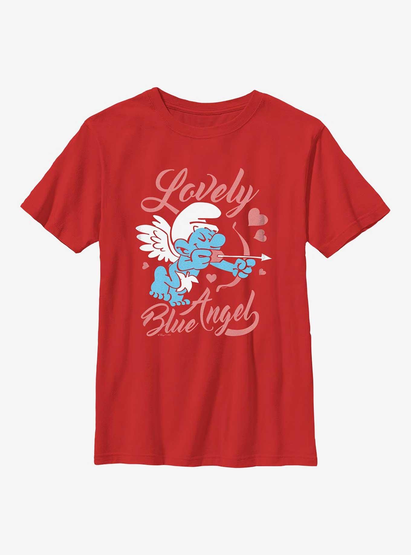 The Smurfs Lovely Blue Angel Youth T-Shirt, , hi-res