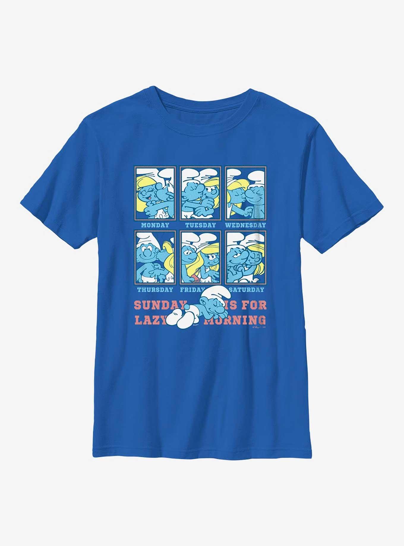 The Smurfs Smurf Valentine Youth T-Shirt, ROYAL, hi-res