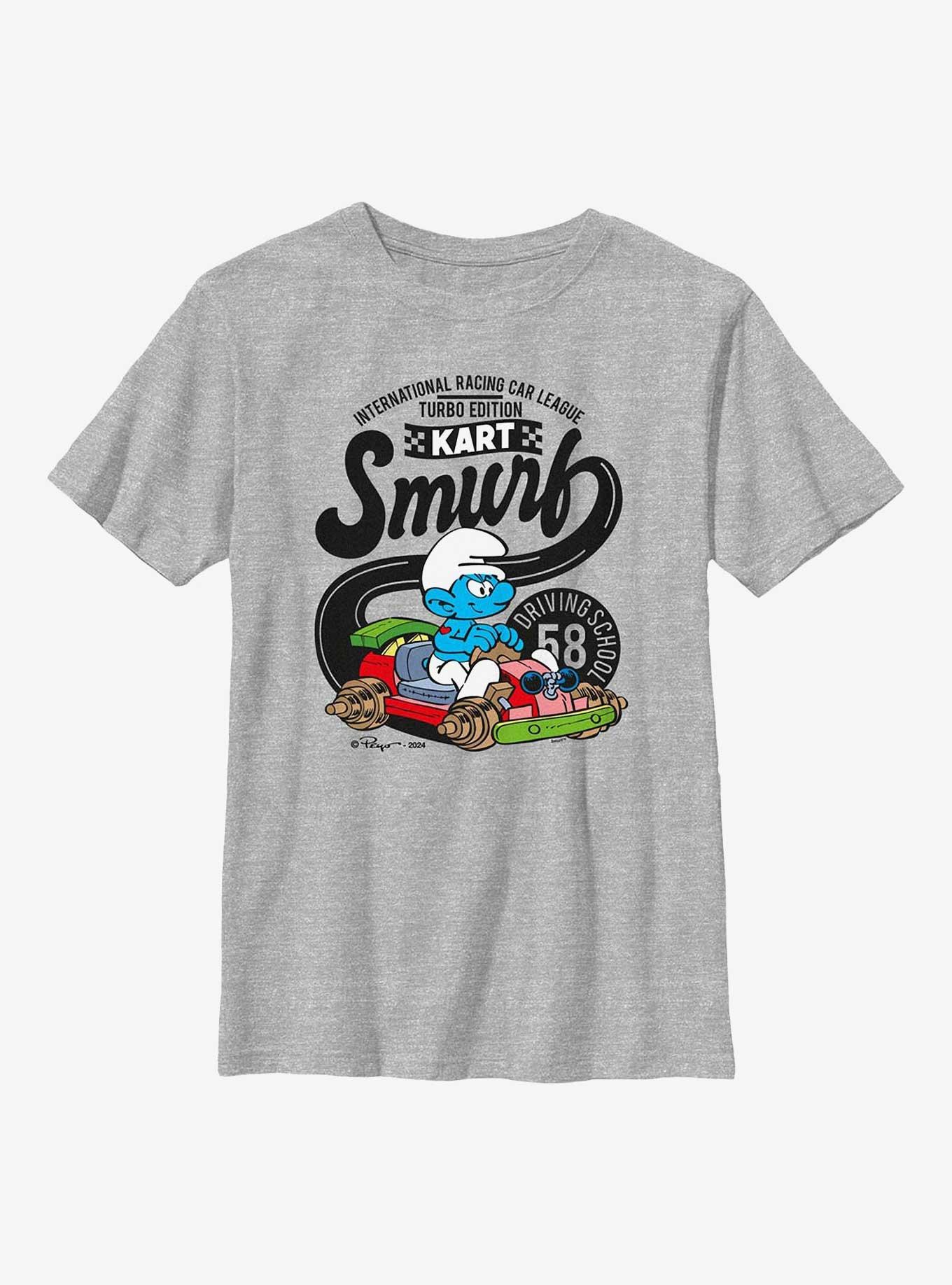 The Smurfs Smurf Driving Kart  Youth T-Shirt, , hi-res