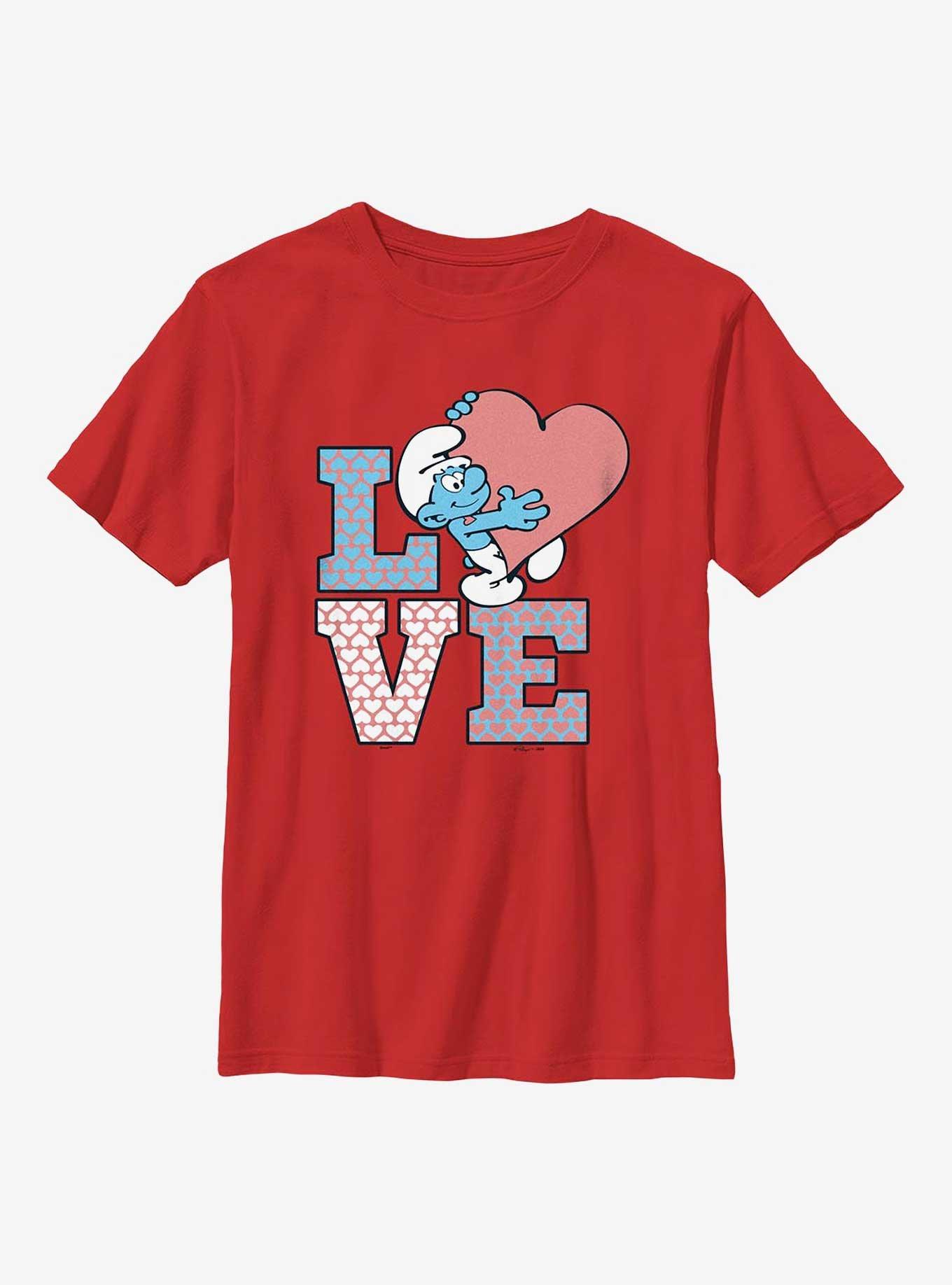 The Smurfs Love Smurf Youth T-Shirt, , hi-res