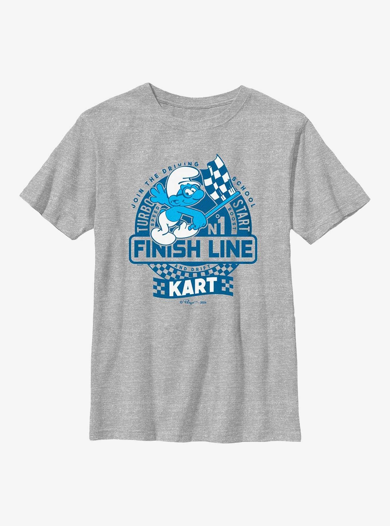 The Smurfs Finish Line Stamp  Youth T-Shirt, , hi-res