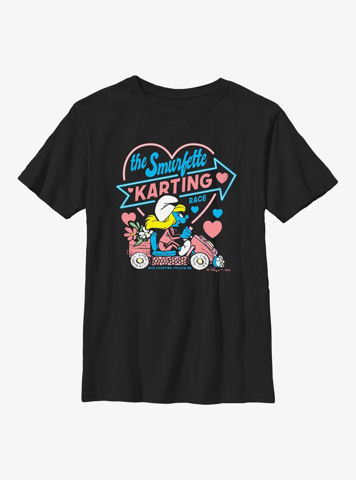 The Smurfs Smurfette Kart Race Youth T-Shirt, , hi-res