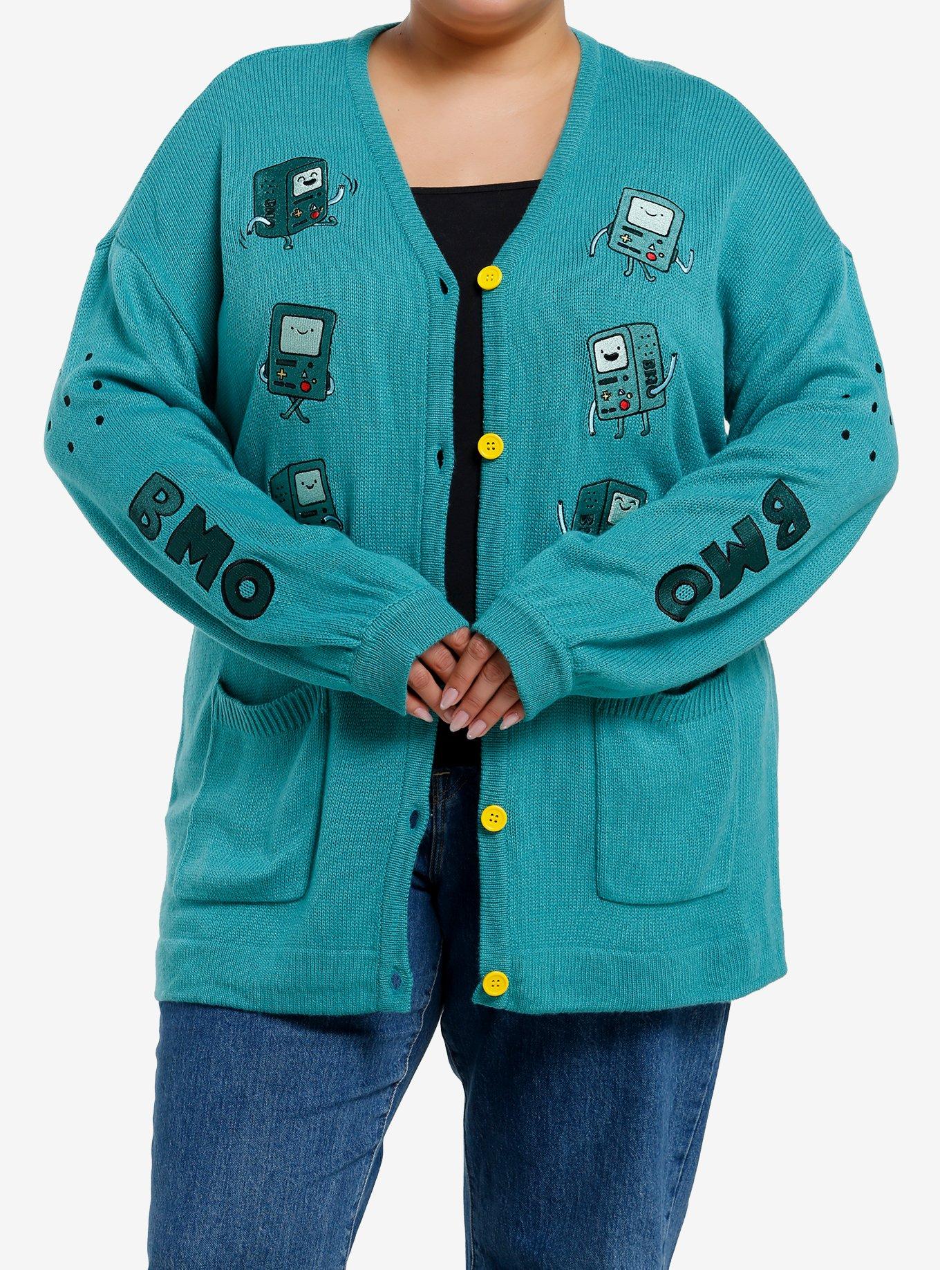 Adventure Time BMO Poses Cardigan Plus Size | Her Universe