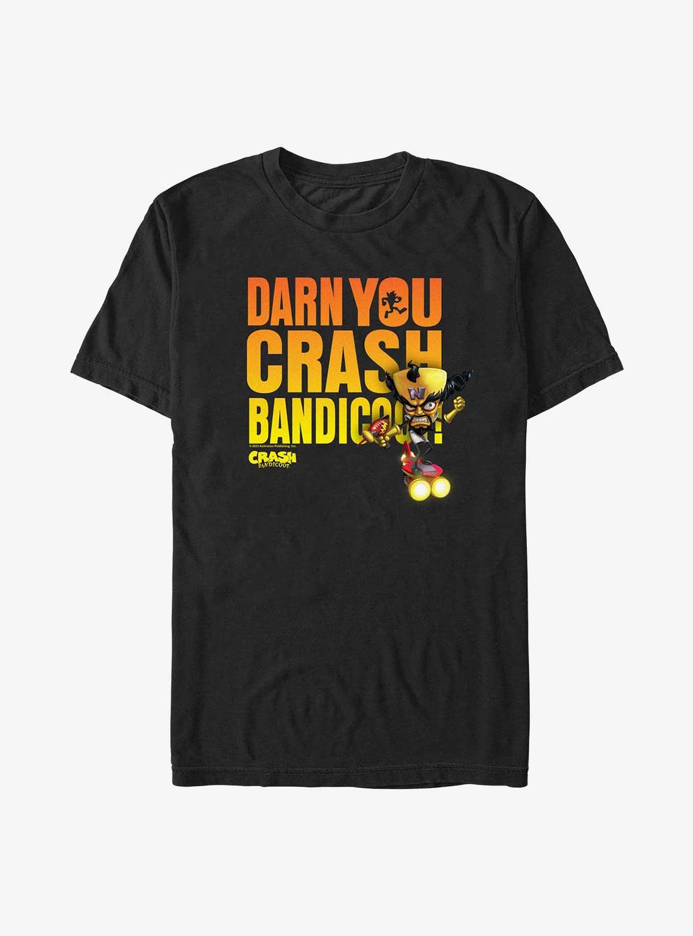 Crash Bandicoot Dr. Neo Darn You T-Shirt, BLACK, hi-res