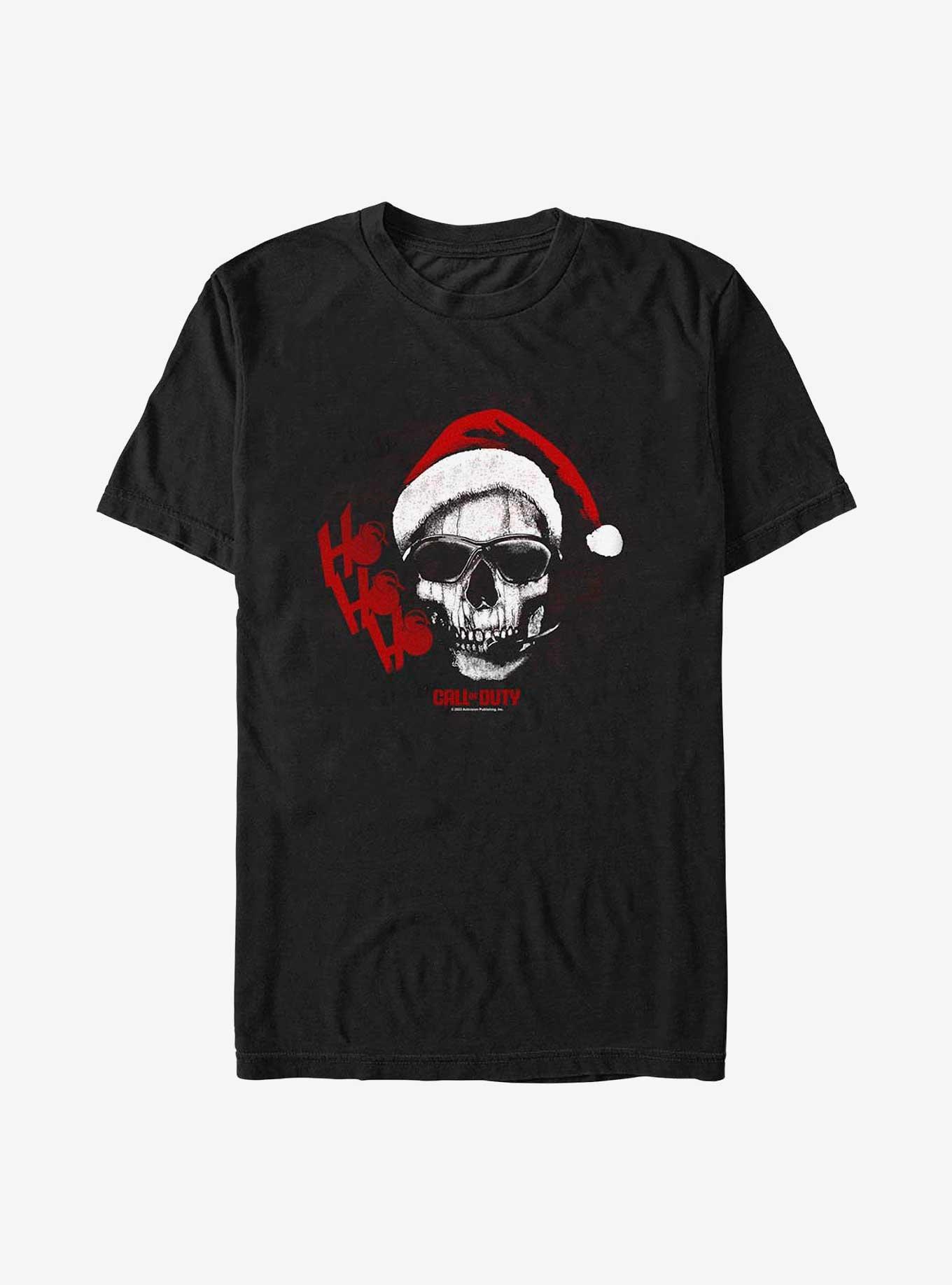 Call of Duty Skull Santa Hat T-Shirt, , hi-res