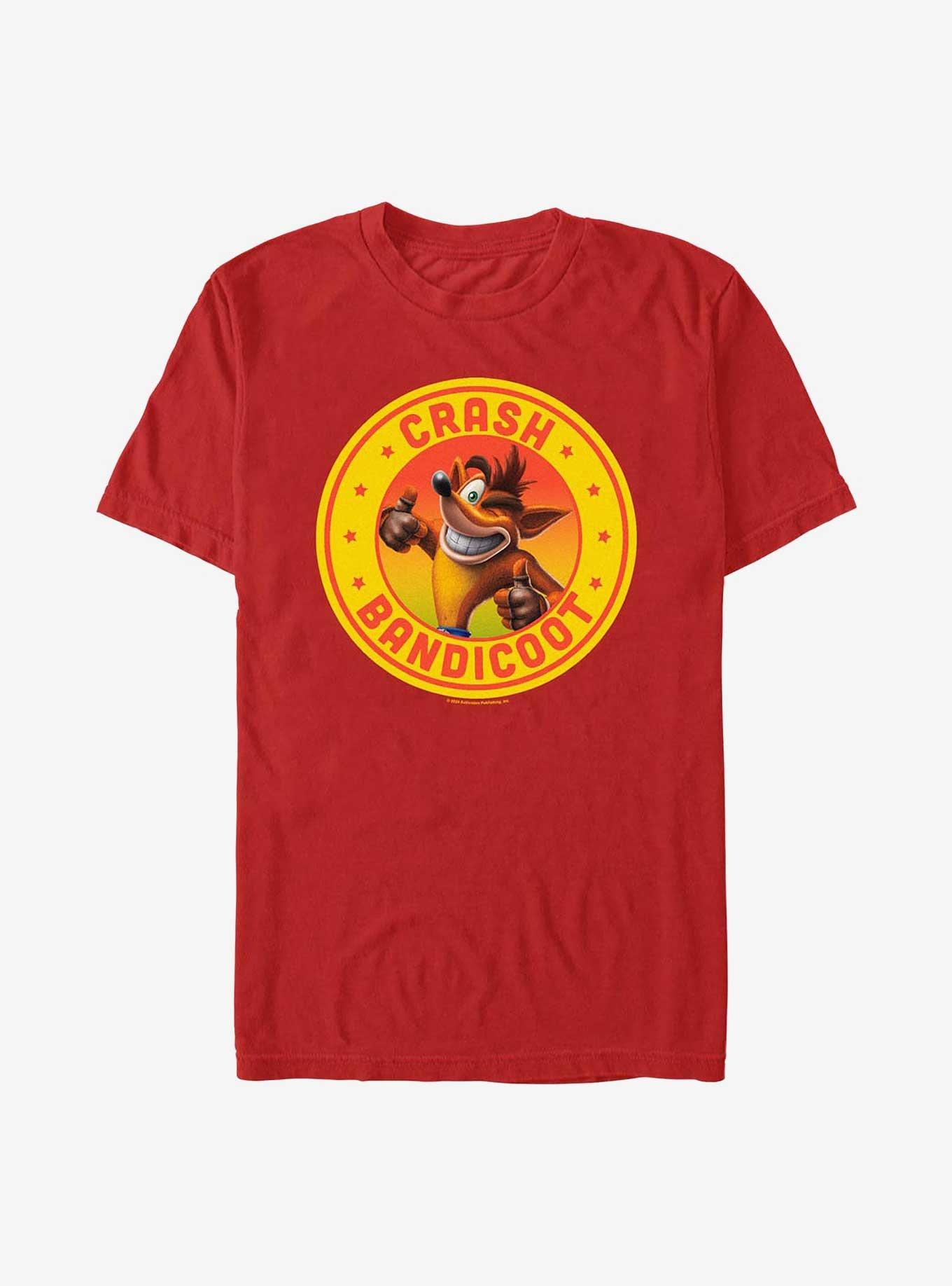 Crash Bandicoot Crash Portrait T-Shirt, RED, hi-res