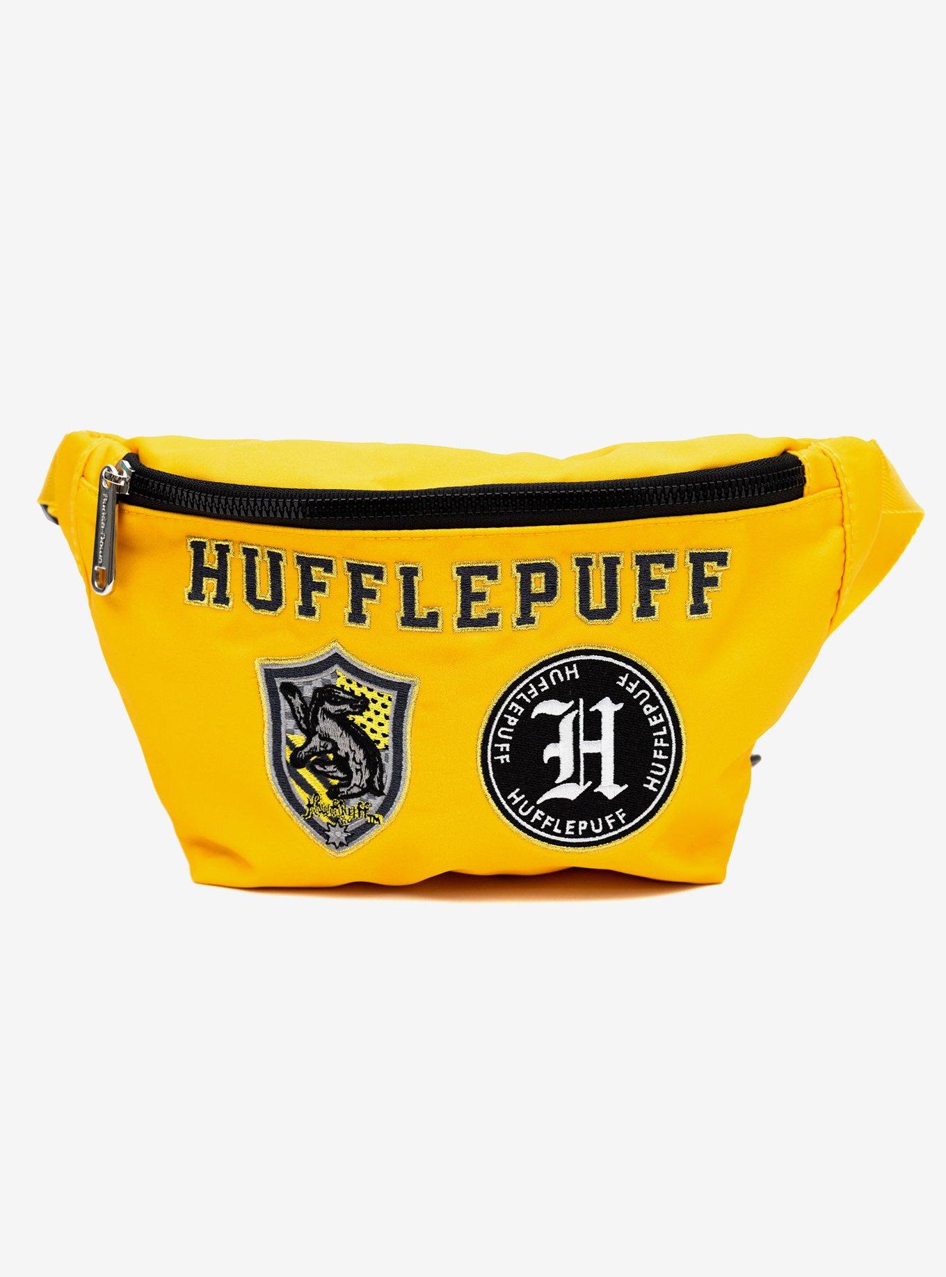 Harry Potter Hufflepuff Patches Embroidered Yellow Canvas Fanny Pack, , hi-res