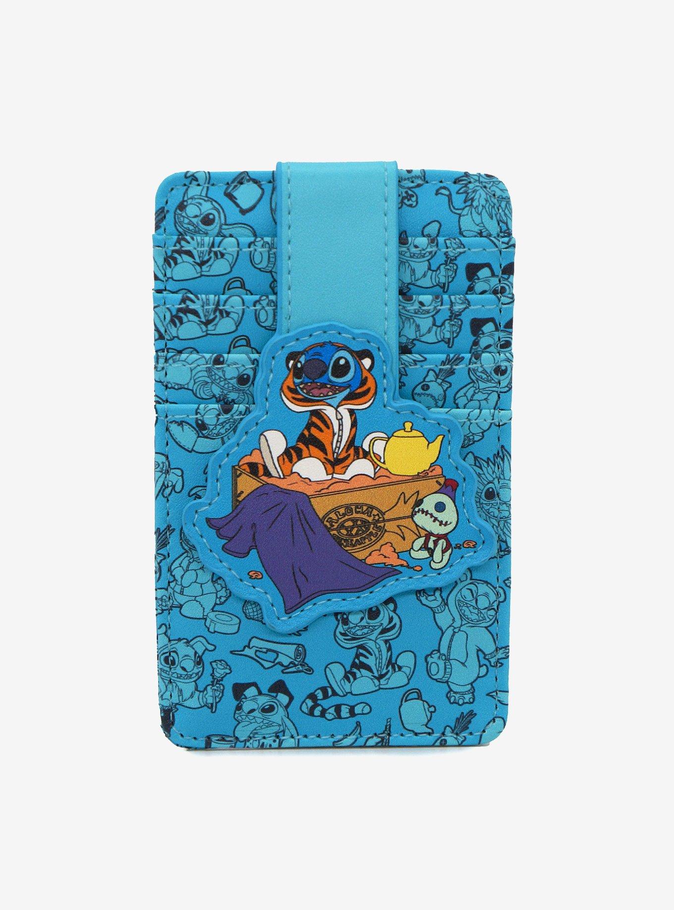 Disney Lilo and Stitch Aladdin Dress Up Scene and Poses Scattered ID Cardholder, , hi-res