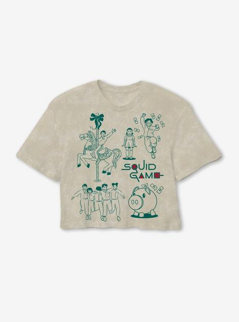 WAU X SQUID GAME/Cartoon Dyed T-Shirt/ユニセックス Amazon.com: Squid Game Doll Logo T-Shirt : Clothing, Shoes