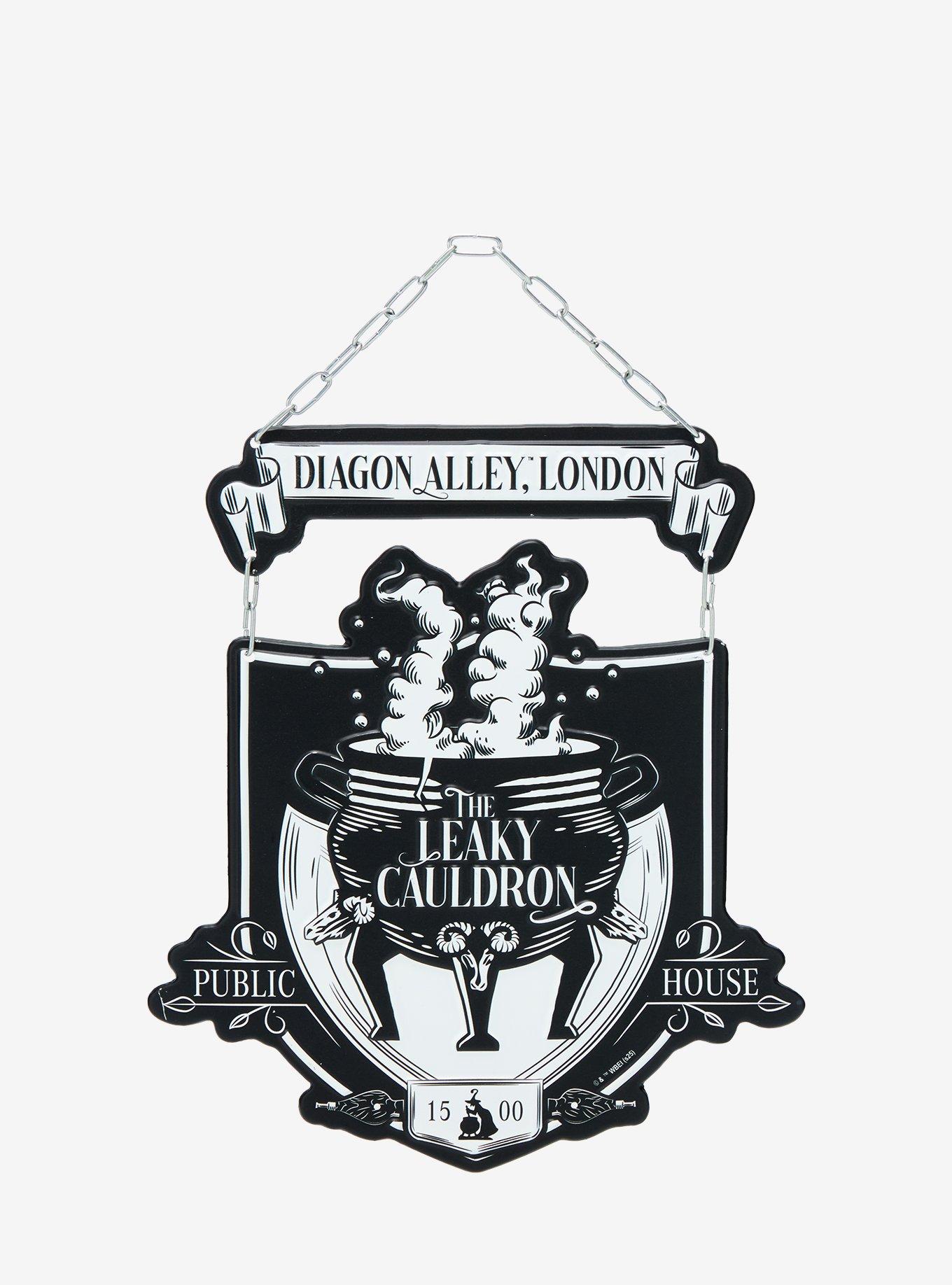 Harry Potter The Leaky Cauldron Metal Wall Sign - BoxLunch Exclusive, , hi-res