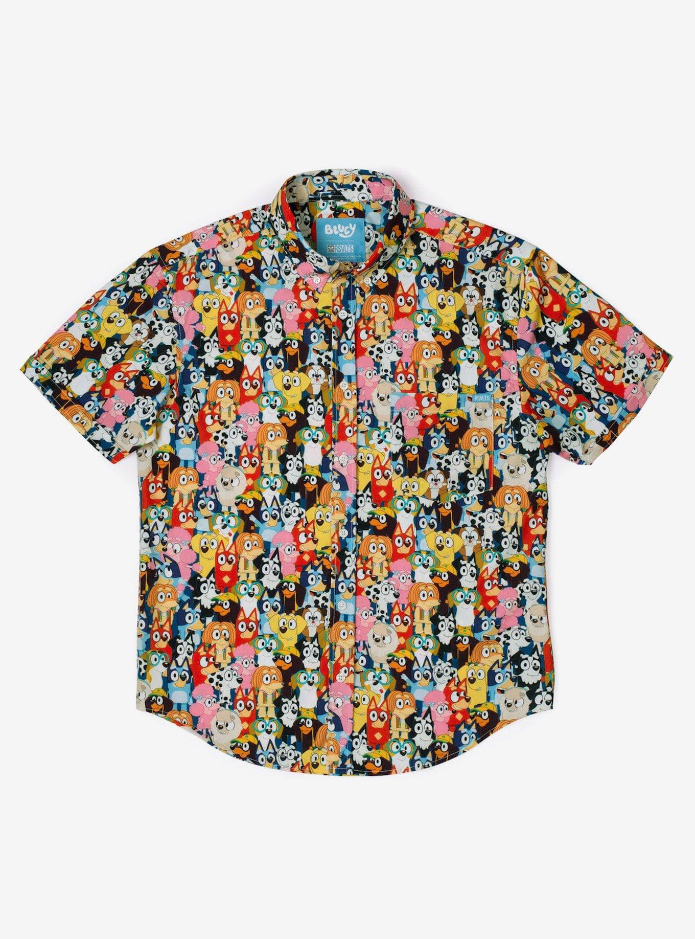 RSVLTS x Bluey "Primary Pals" Button-Up Shirt, MULTI, hi-res