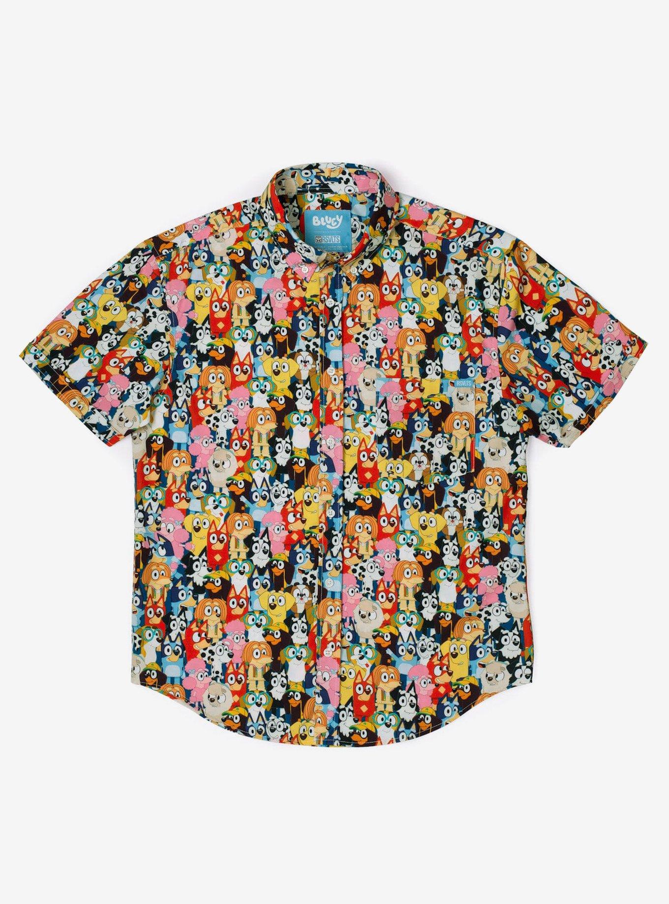 RSVLTS x Bluey "Primary Pals" Button-Up Shirt, , hi-res