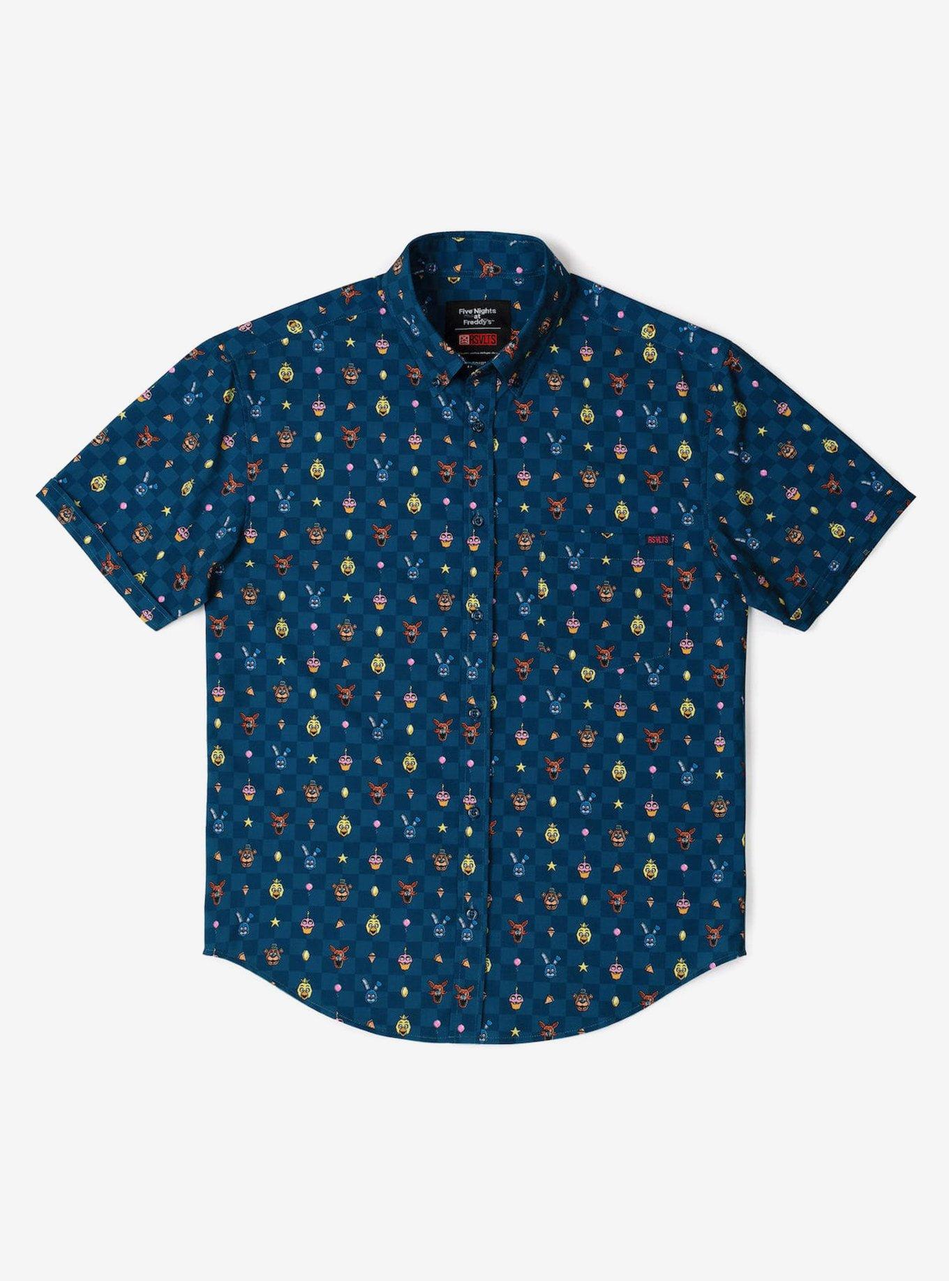 RSVLTS x Five Nights at Freddy's "Pixel Peril" Button-Up Shirt, , hi-res