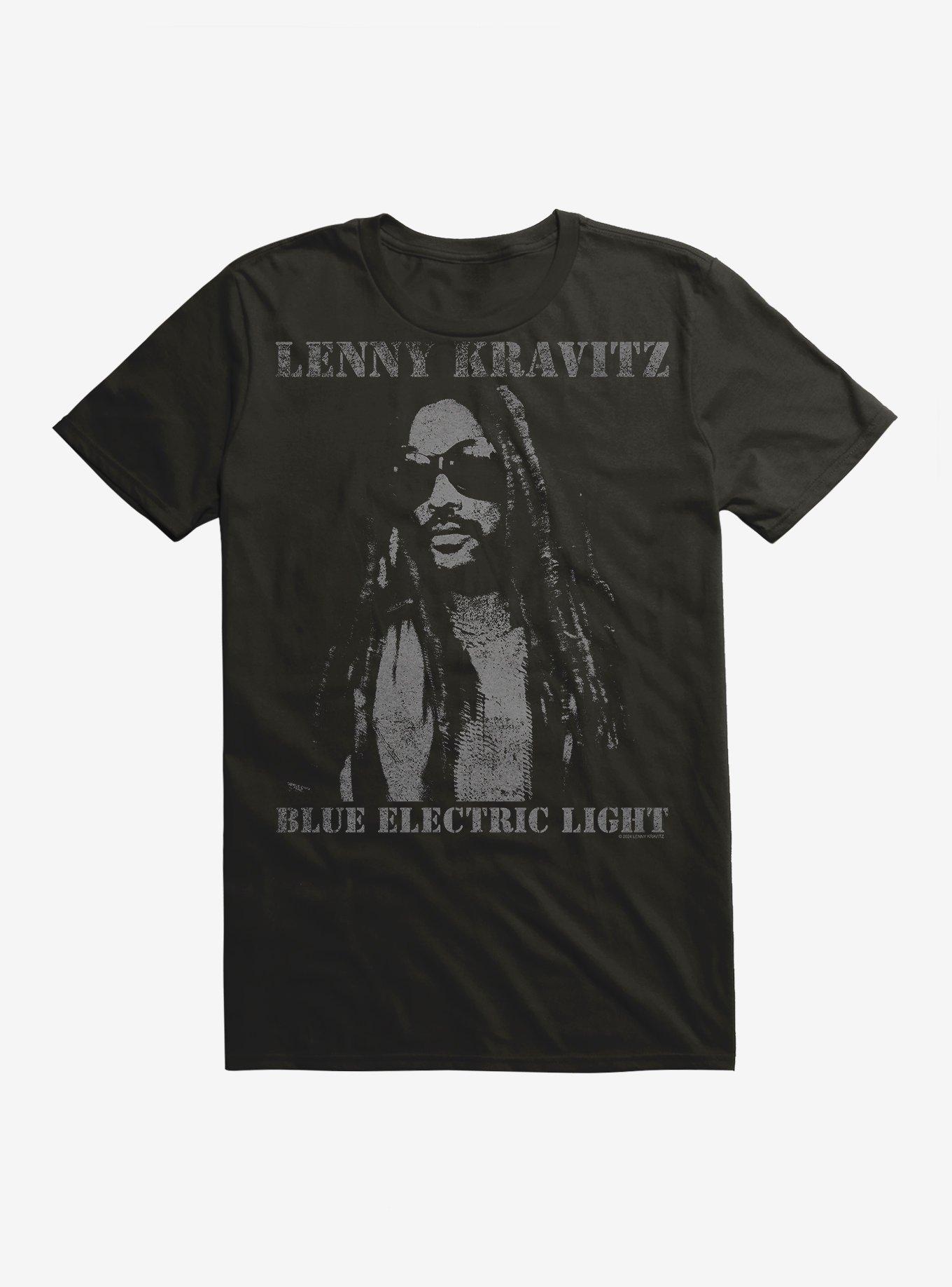 Lenny Kravitz Blue Electric Light T-Shirt, BLACK, hi-res