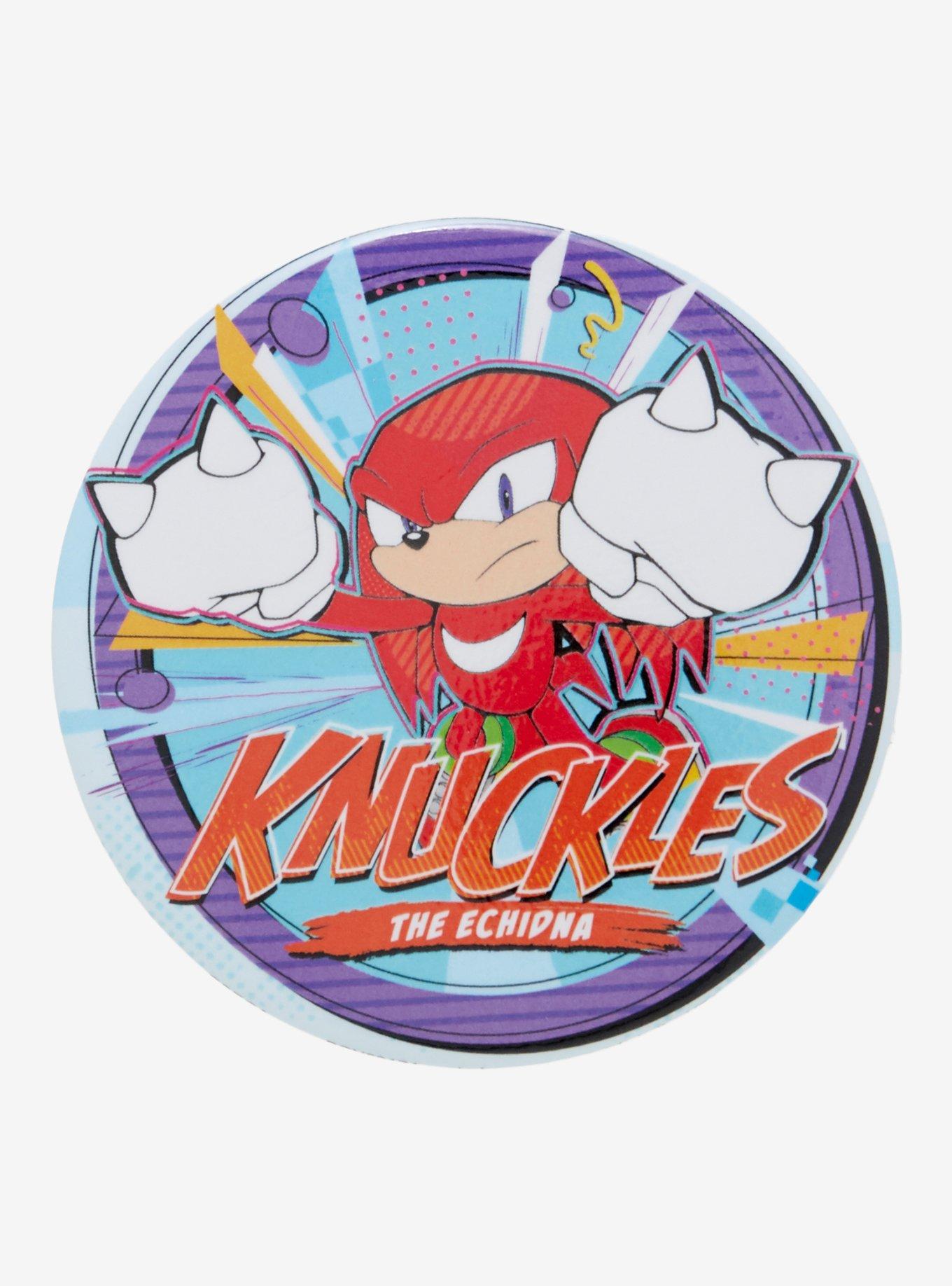 Sonic The Hedgehog Knuckles 3 Inch Button, , hi-res