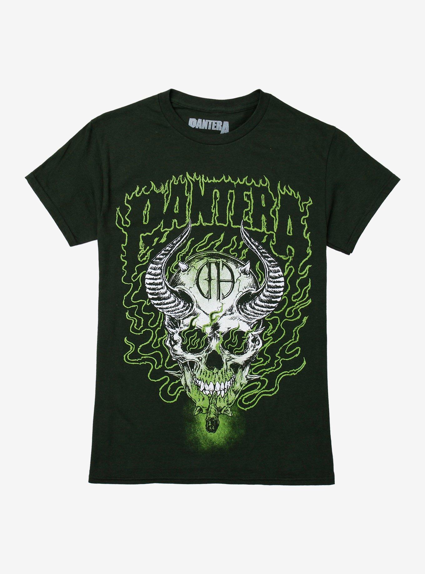 Pantera Smoking Demon Skull Relaxed Fit Girls T-Shirt, , hi-res