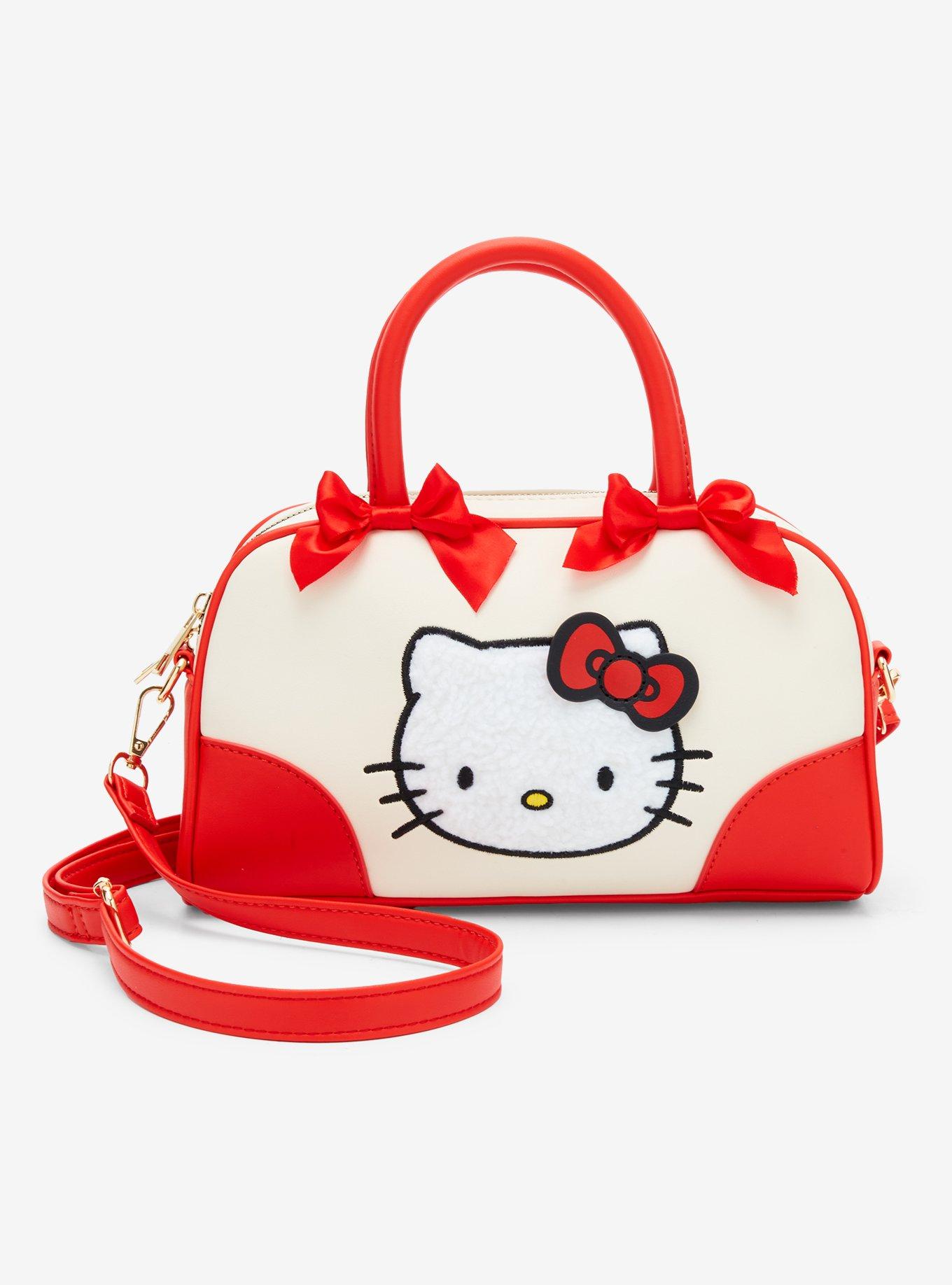 Her Universe Hello Kitty Fuzzy Patch Bowler Handbag, , hi-res