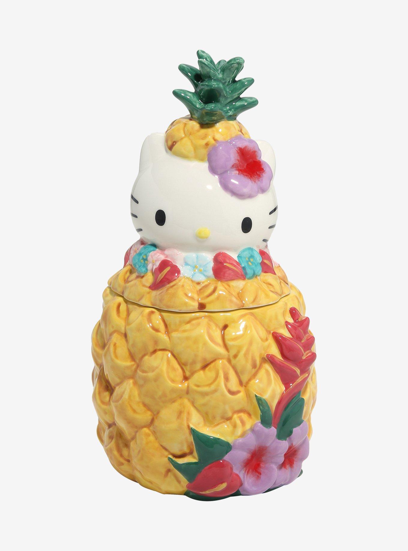 Sanrio Hello Kitty Pineapple Floral Cookie Jar, , hi-res