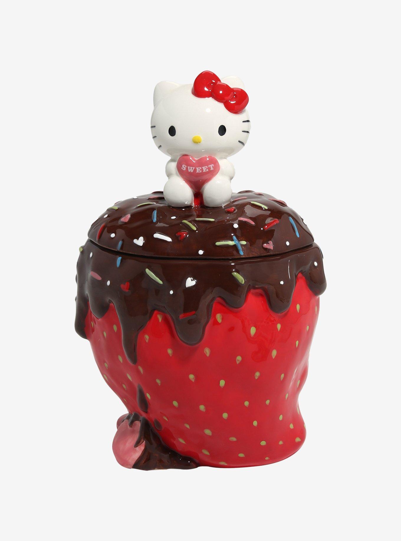 Sanrio Hello Kitty Strawberry Sprinkle Cookie Jar, , hi-res