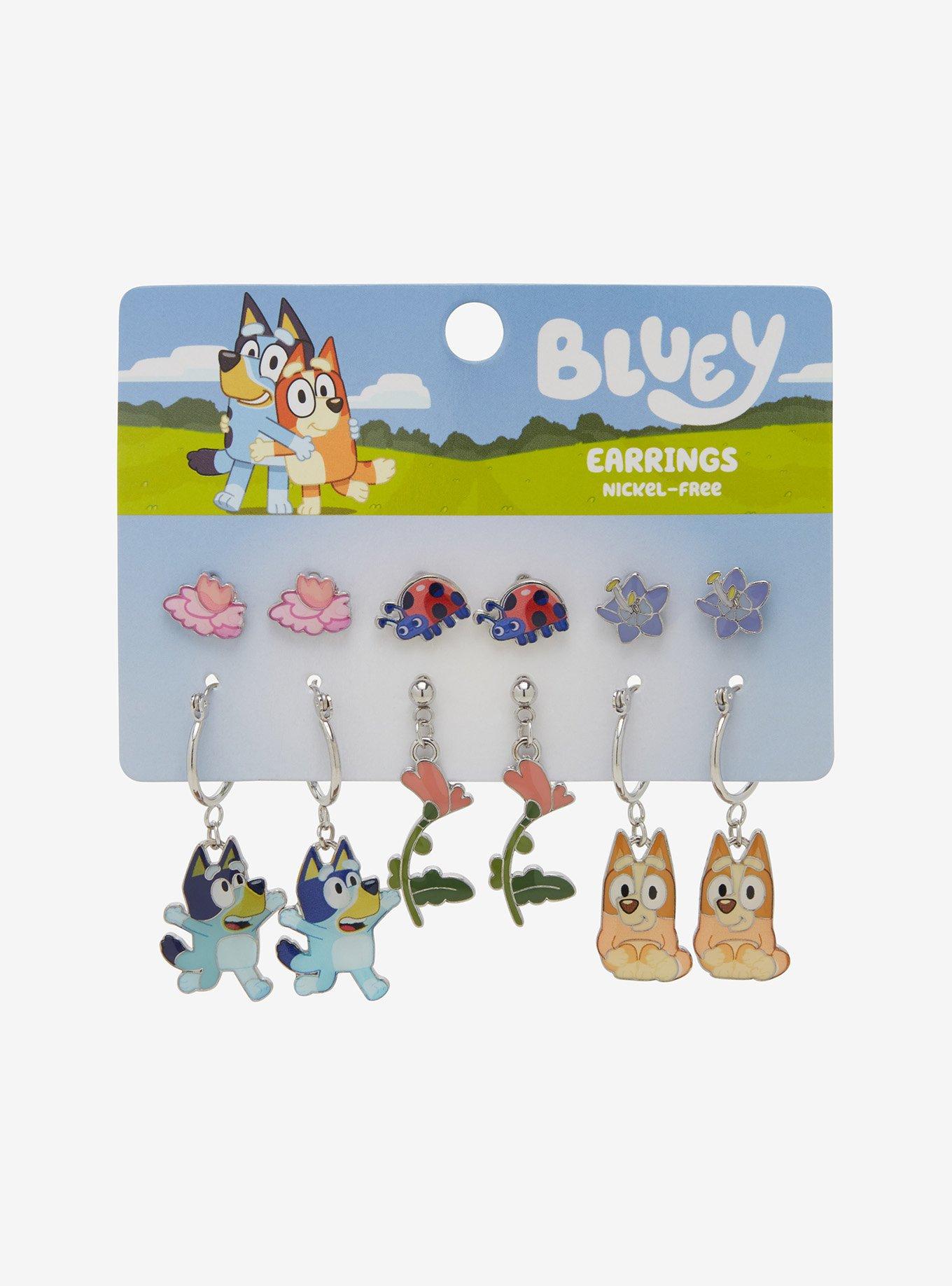Bluey Floral Bingo & Bluey Earring Set - BoxLunch Exclusive