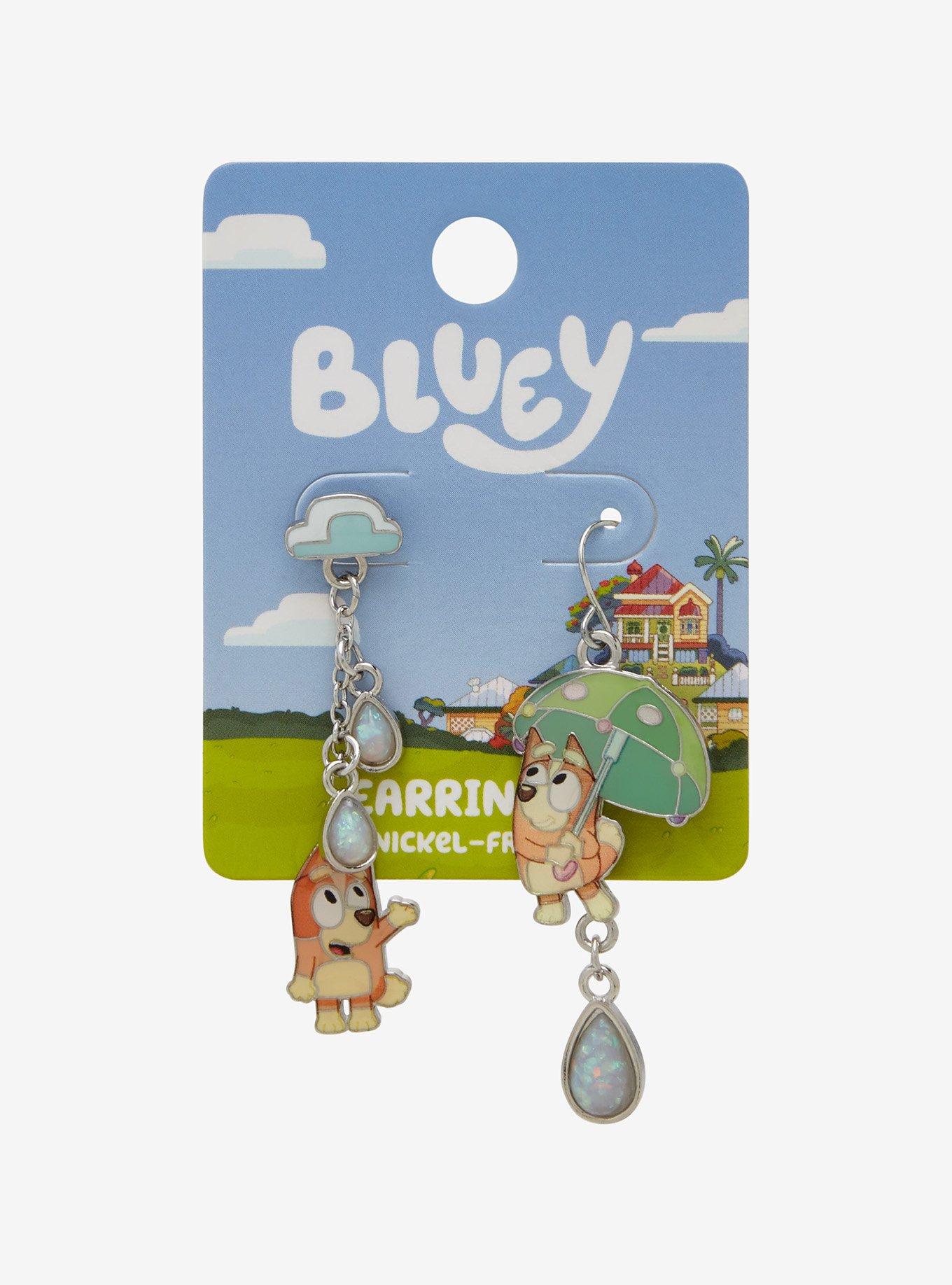 Bluey Bingo Raindrop Mix and Match Earrings - BoxLunch Exclusive, , hi-res
