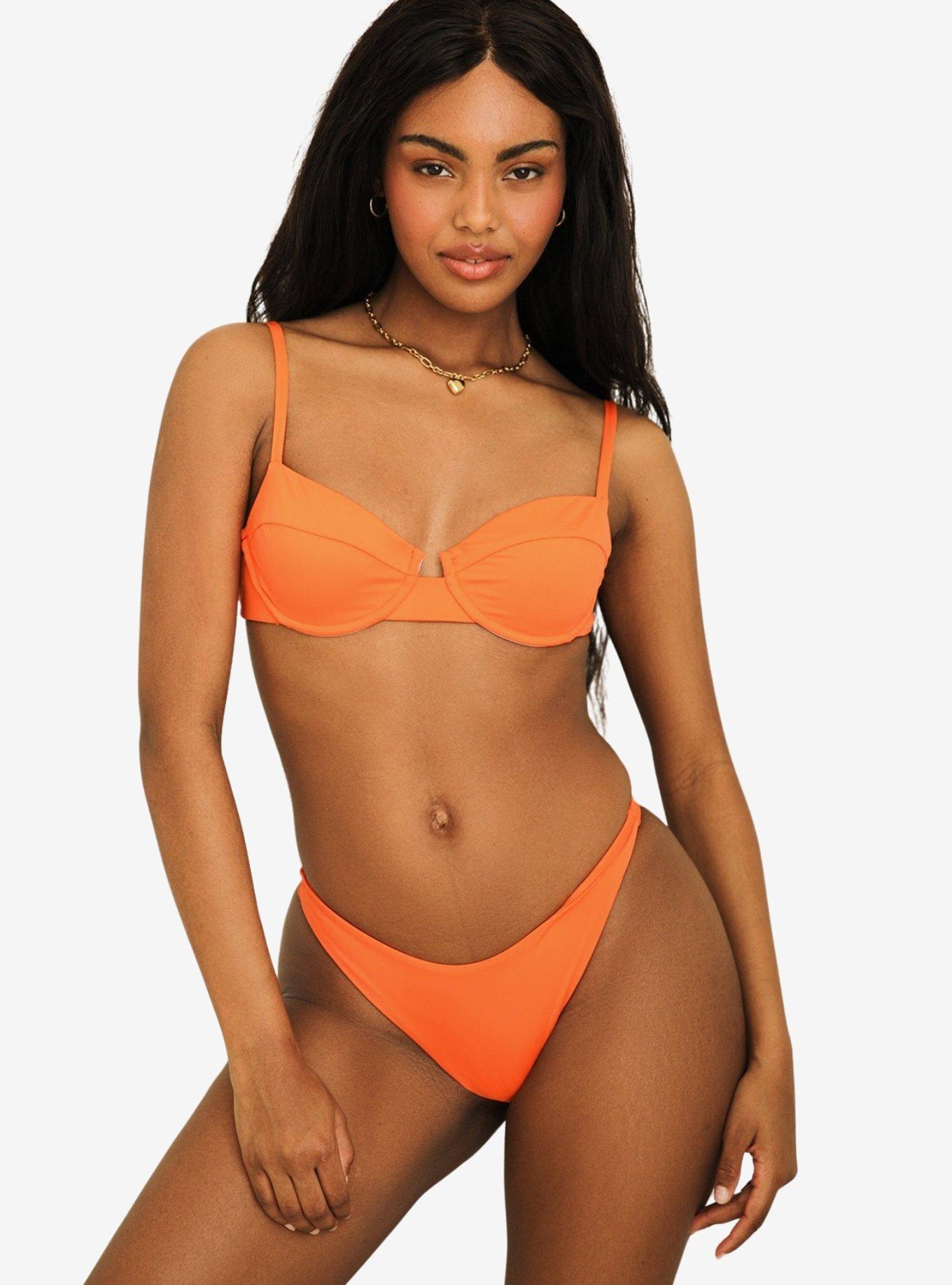 Dippin' Daisy's Seaport Thong Swim Bottom Blood Orange, , hi-res