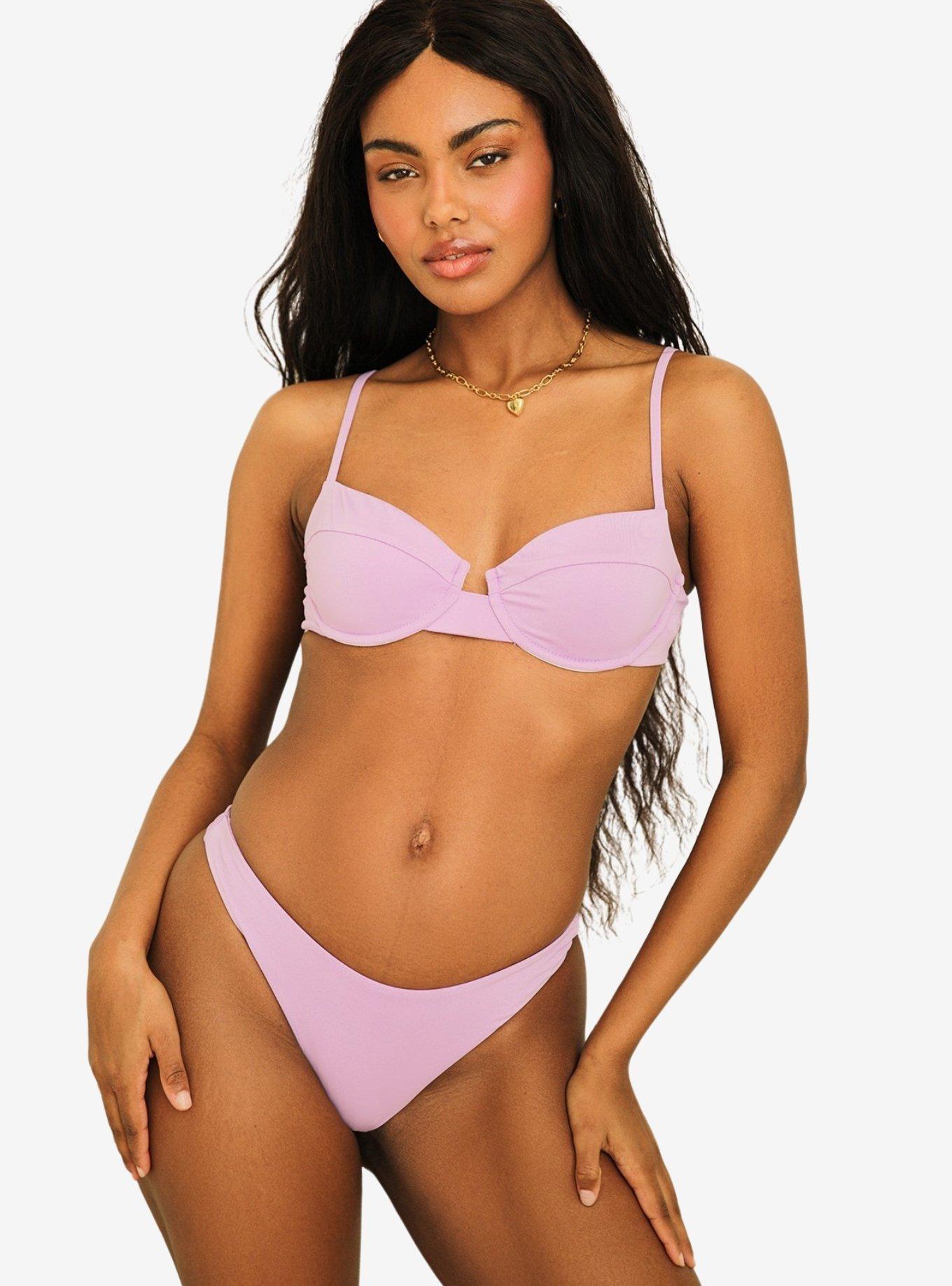 Dippin' Daisy's Gigi Underwire Swim Top Lavender, , hi-res